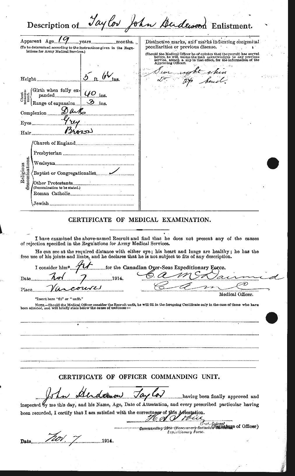 Personnel Records of the First World War - CEF 627109b