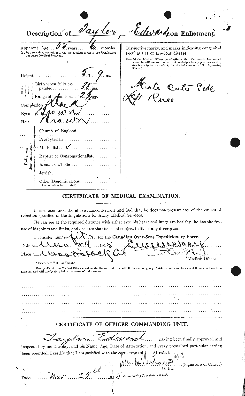 Dossiers du Personnel de la Première Guerre mondiale - CEC 627286b