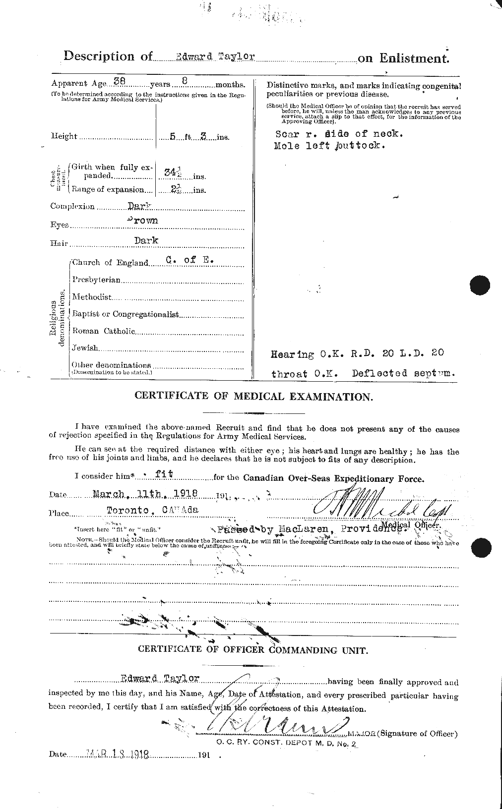 Personnel Records of the First World War - CEF 627294b