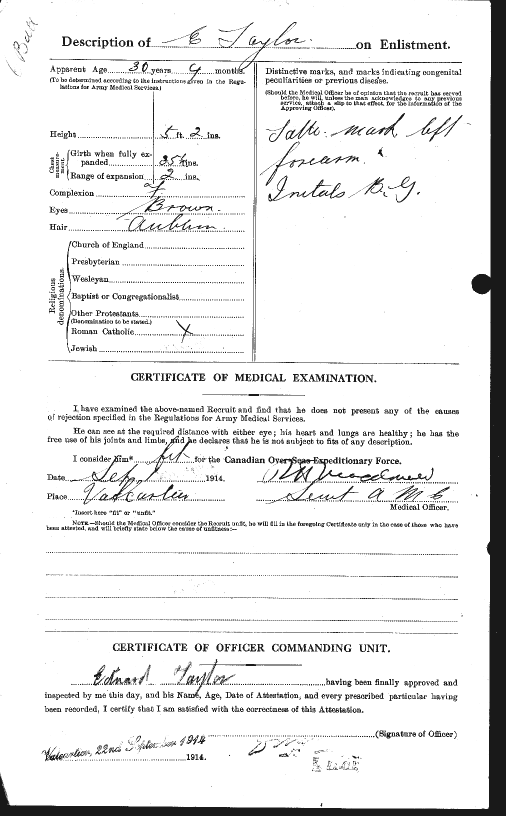 Personnel Records of the First World War - CEF 627295b
