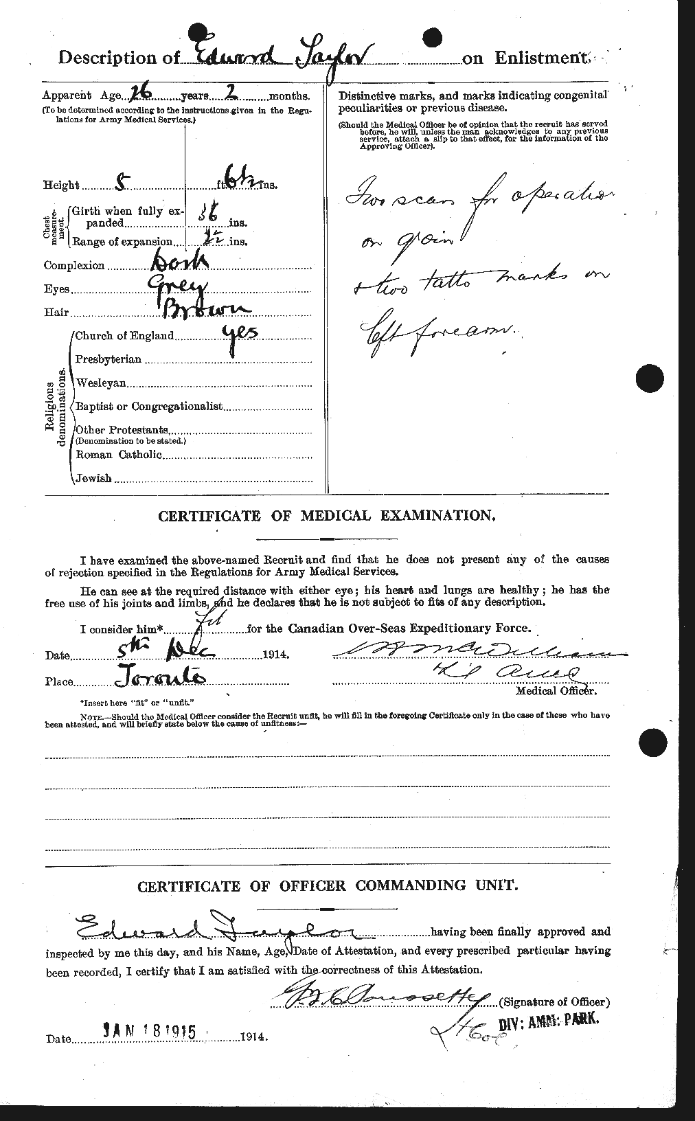 Personnel Records of the First World War - CEF 627304b