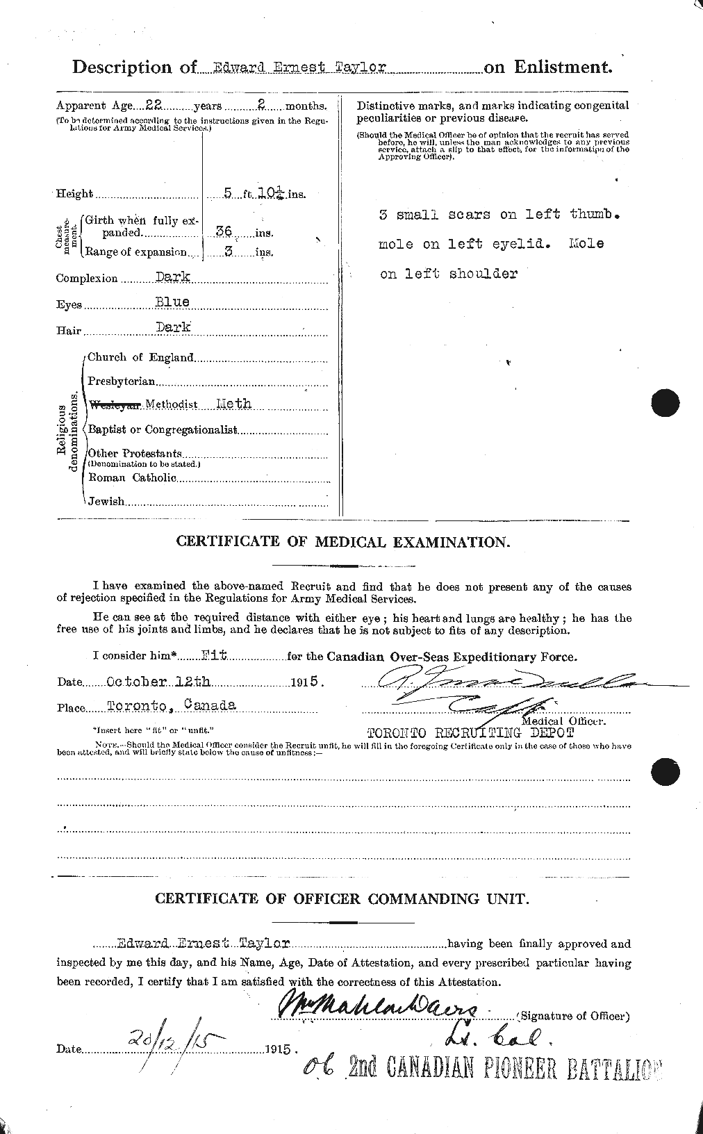Personnel Records of the First World War - CEF 627308b