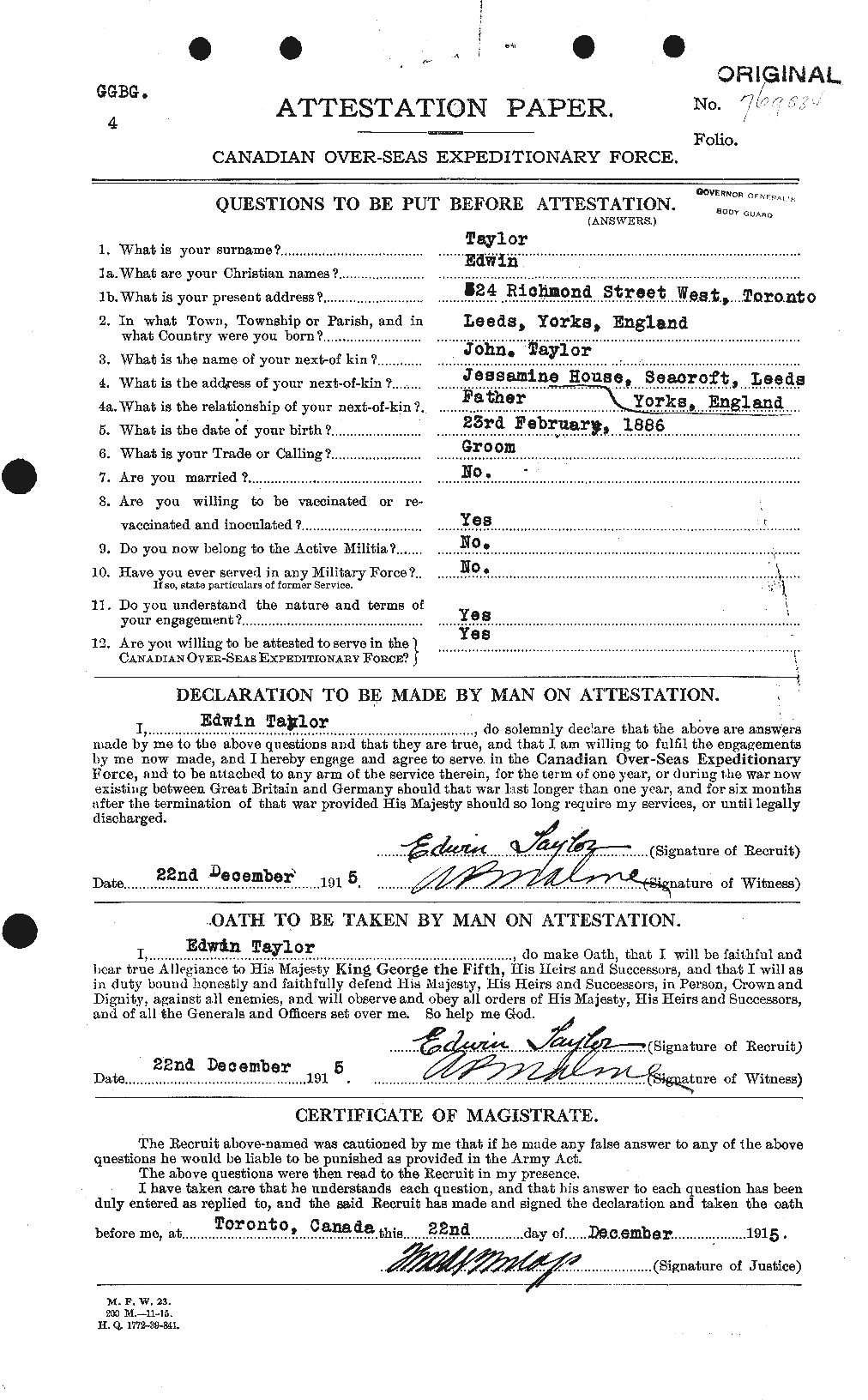 Personnel Records of the First World War - CEF 627333a