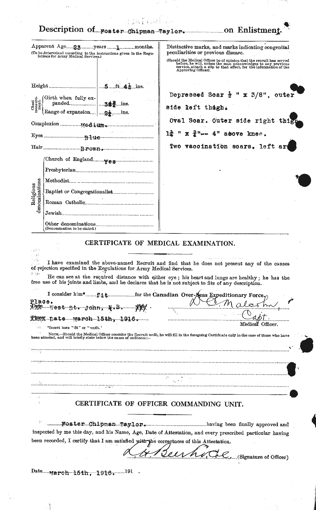 Personnel Records of the First World War - CEF 627418b