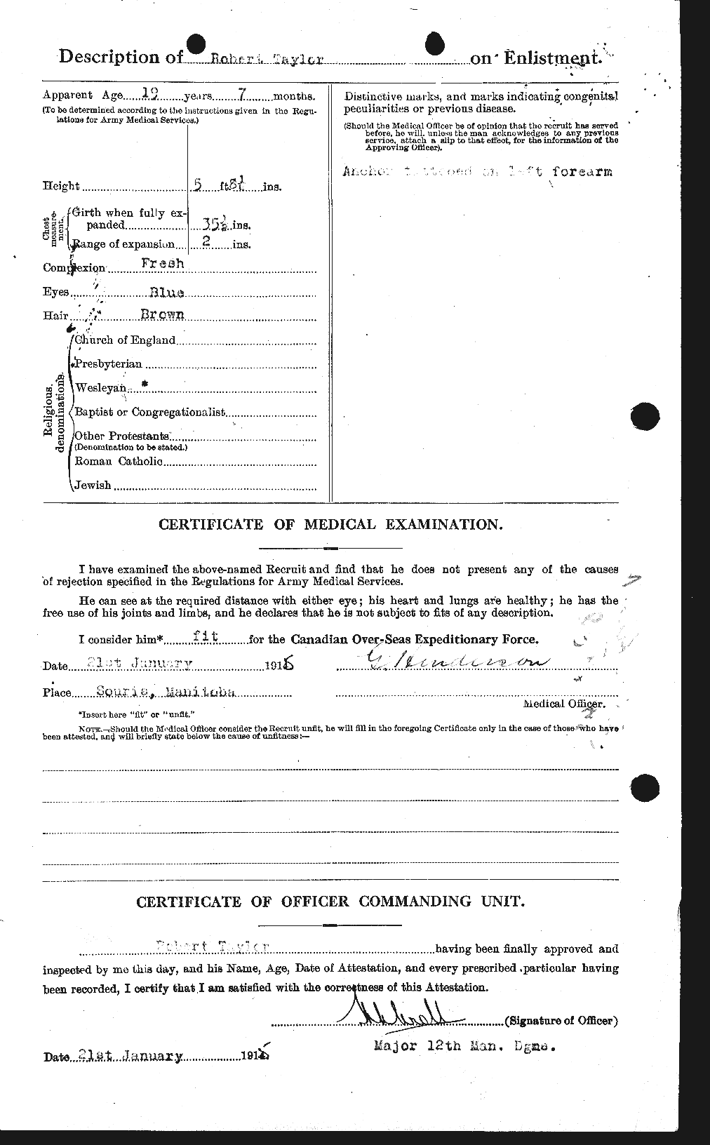 Personnel Records of the First World War - CEF 627450b