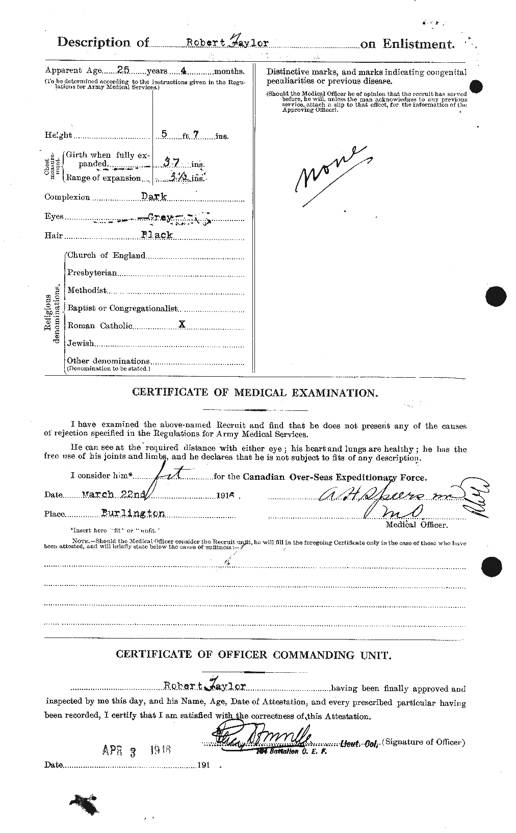 Personnel Records of the First World War - CEF 627477b