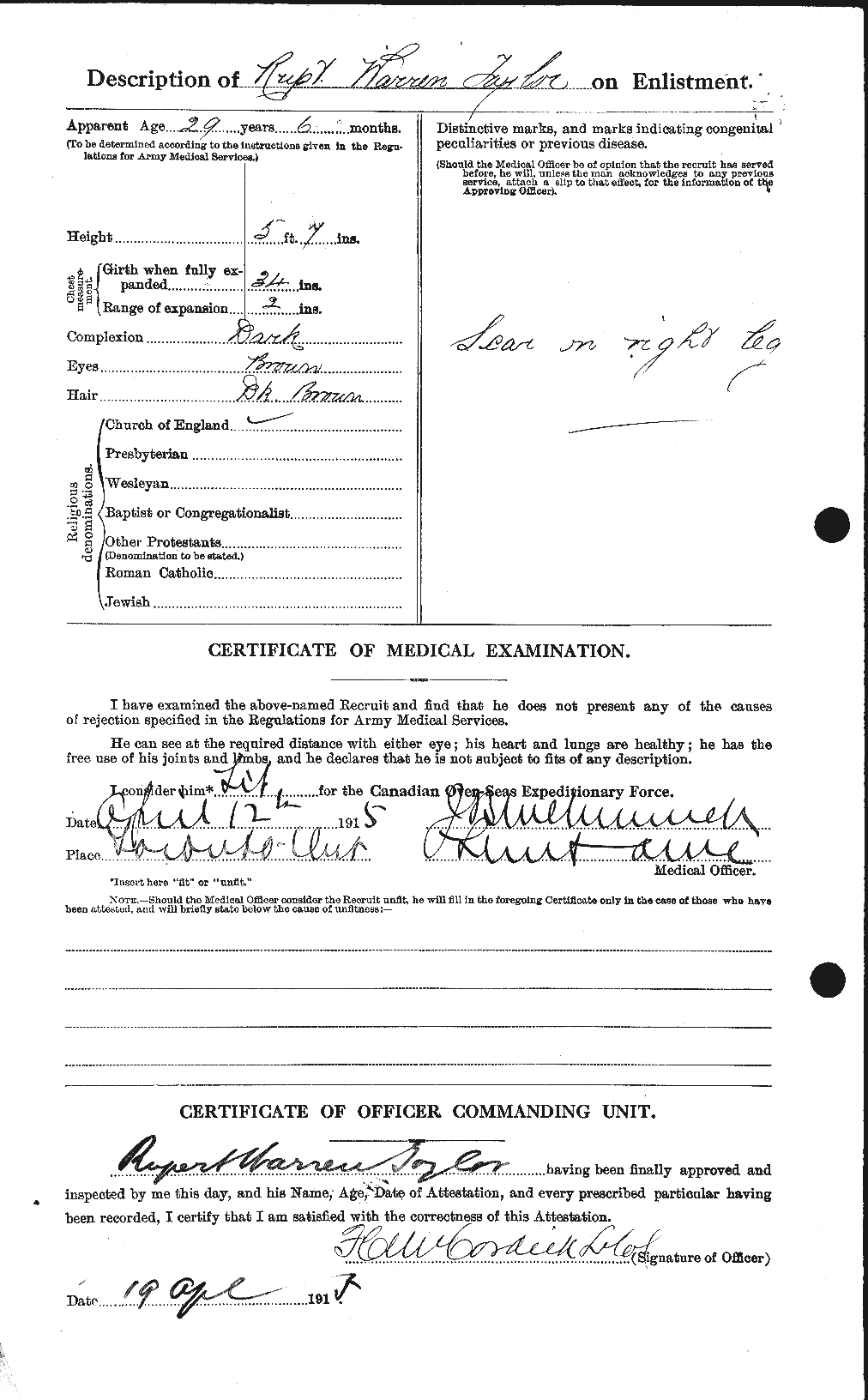 Personnel Records of the First World War - CEF 627538b
