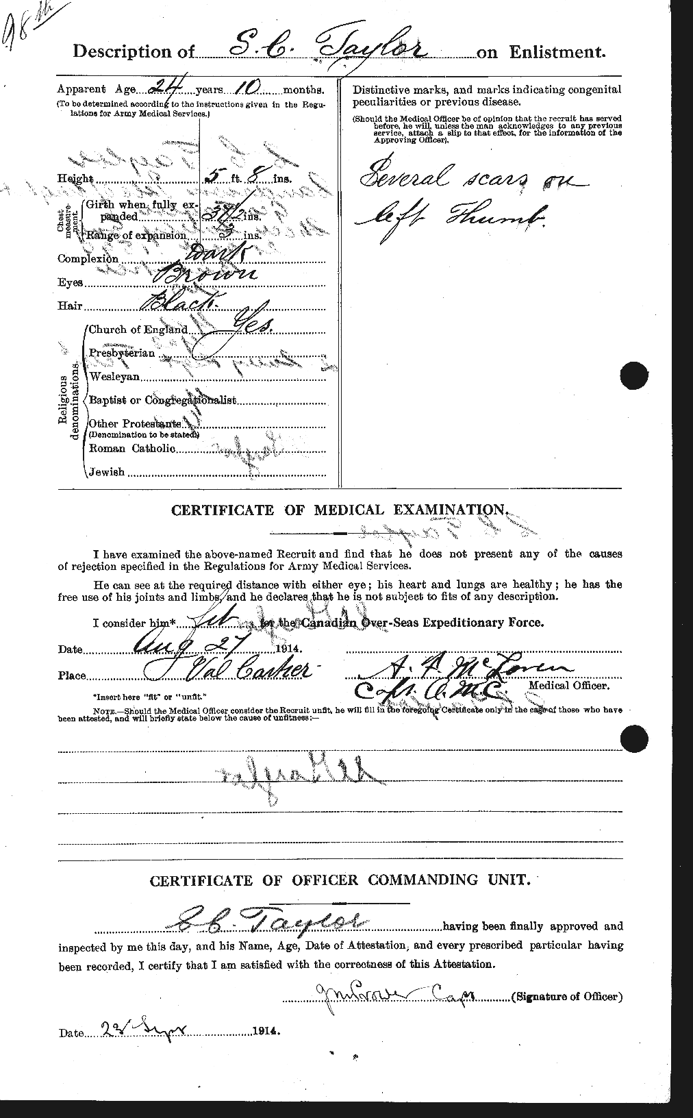 Personnel Records of the First World War - CEF 627545b
