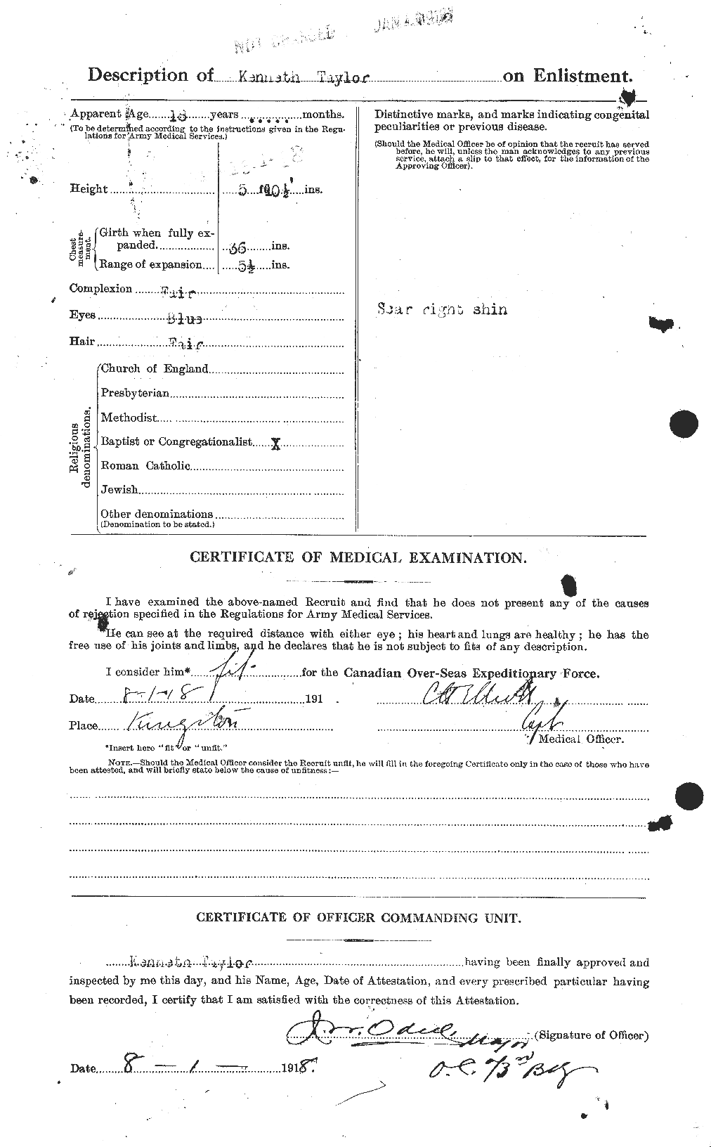 Personnel Records of the First World War - CEF 627594b