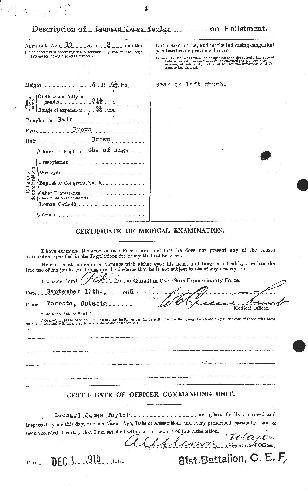 Personnel Records of the First World War - CEF 627630b