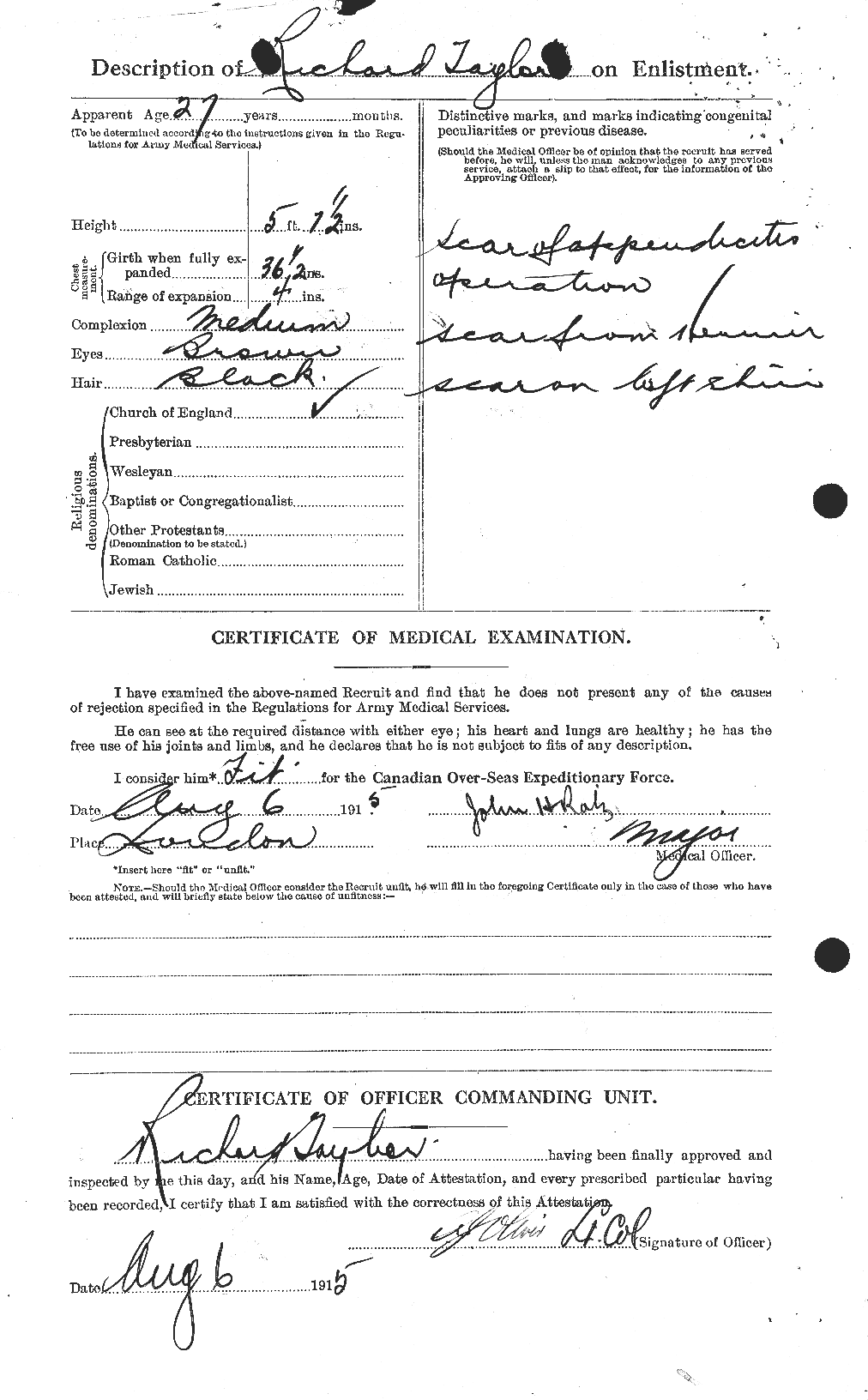 Personnel Records of the First World War - CEF 627817b