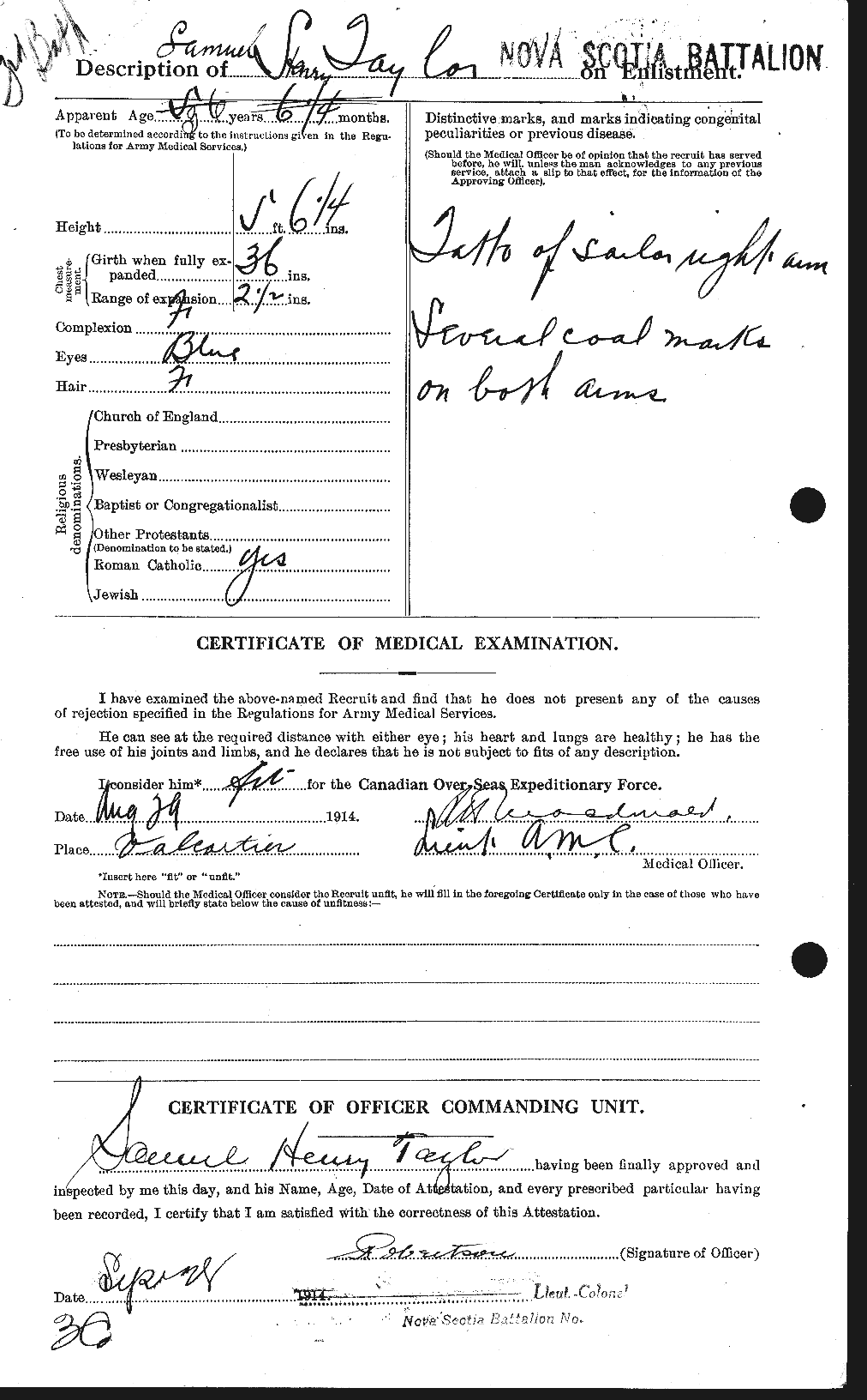 Personnel Records of the First World War - CEF 627878b