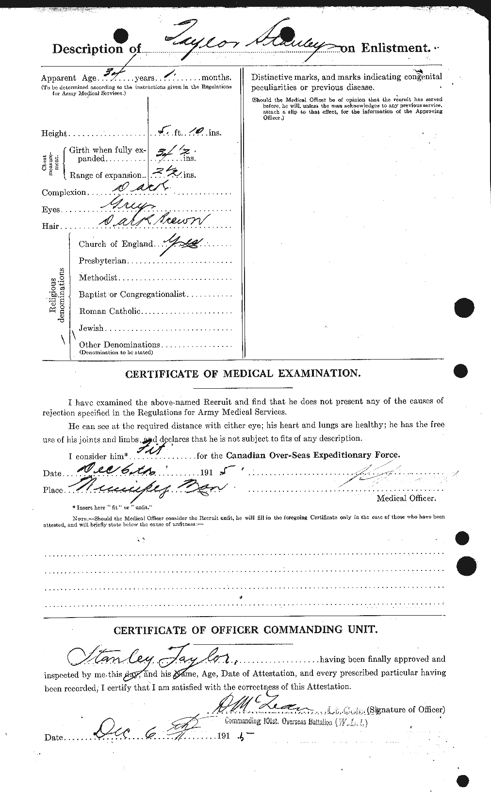 Personnel Records of the First World War - CEF 627910b
