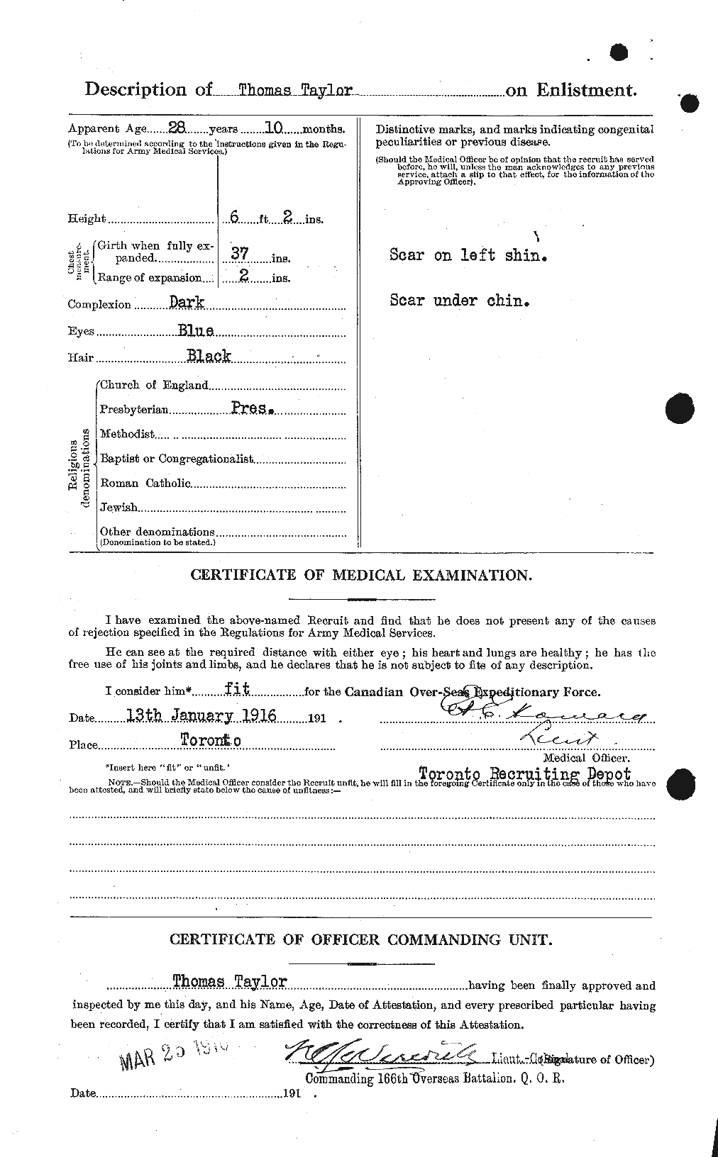 Personnel Records of the First World War - CEF 627964b