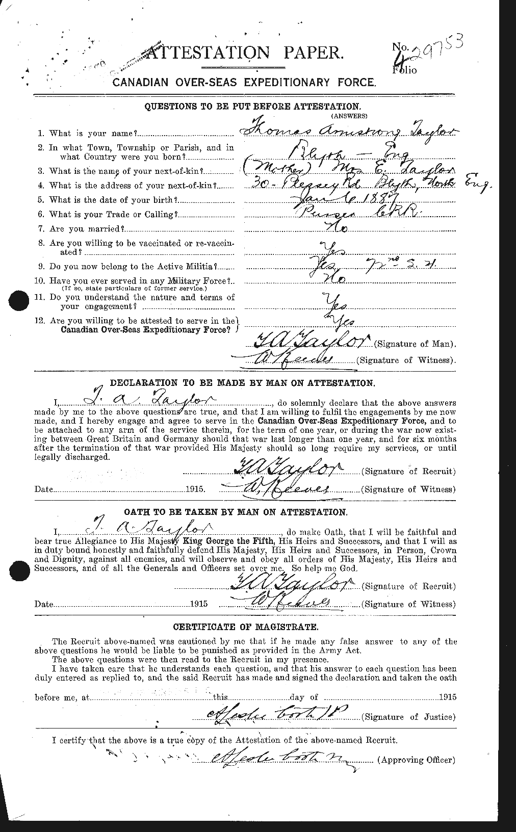 Personnel Records of the First World War - CEF 627970a