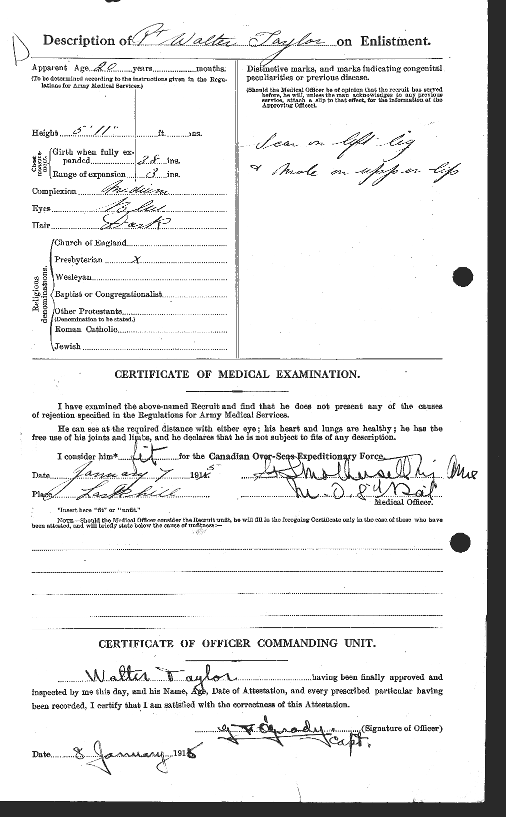Personnel Records of the First World War - CEF 628038b