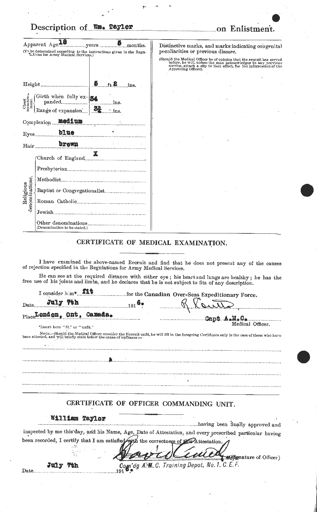 Personnel Records of the First World War - CEF 628117b