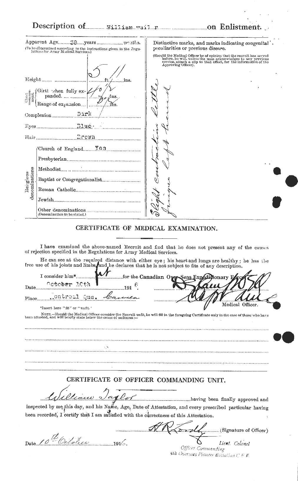 Personnel Records of the First World War - CEF 628137b