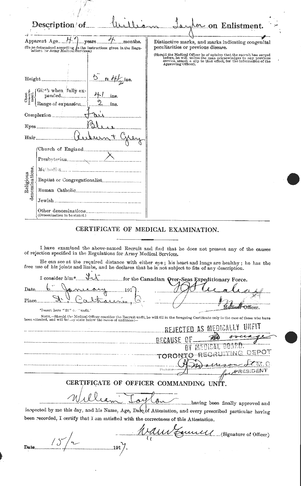 Personnel Records of the First World War - CEF 628139b