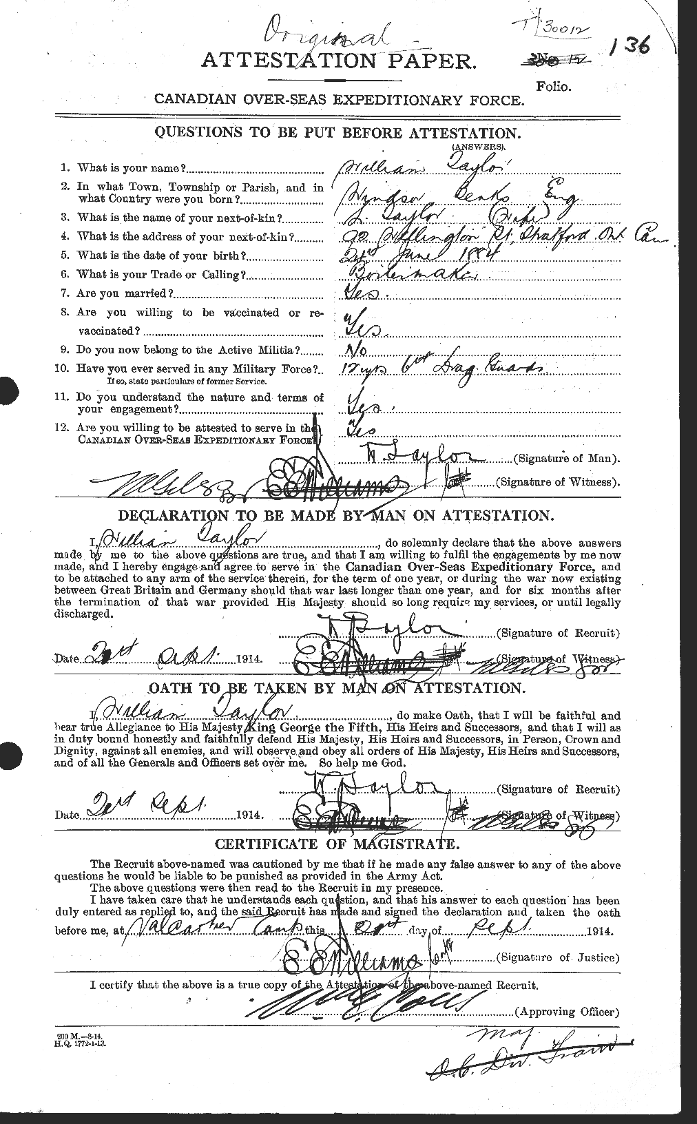 Personnel Records of the First World War - CEF 628142a