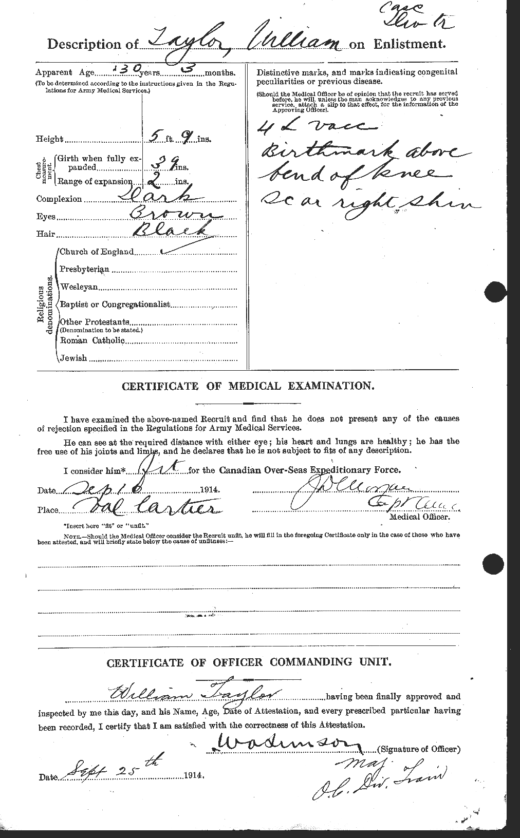 Personnel Records of the First World War - CEF 628142b