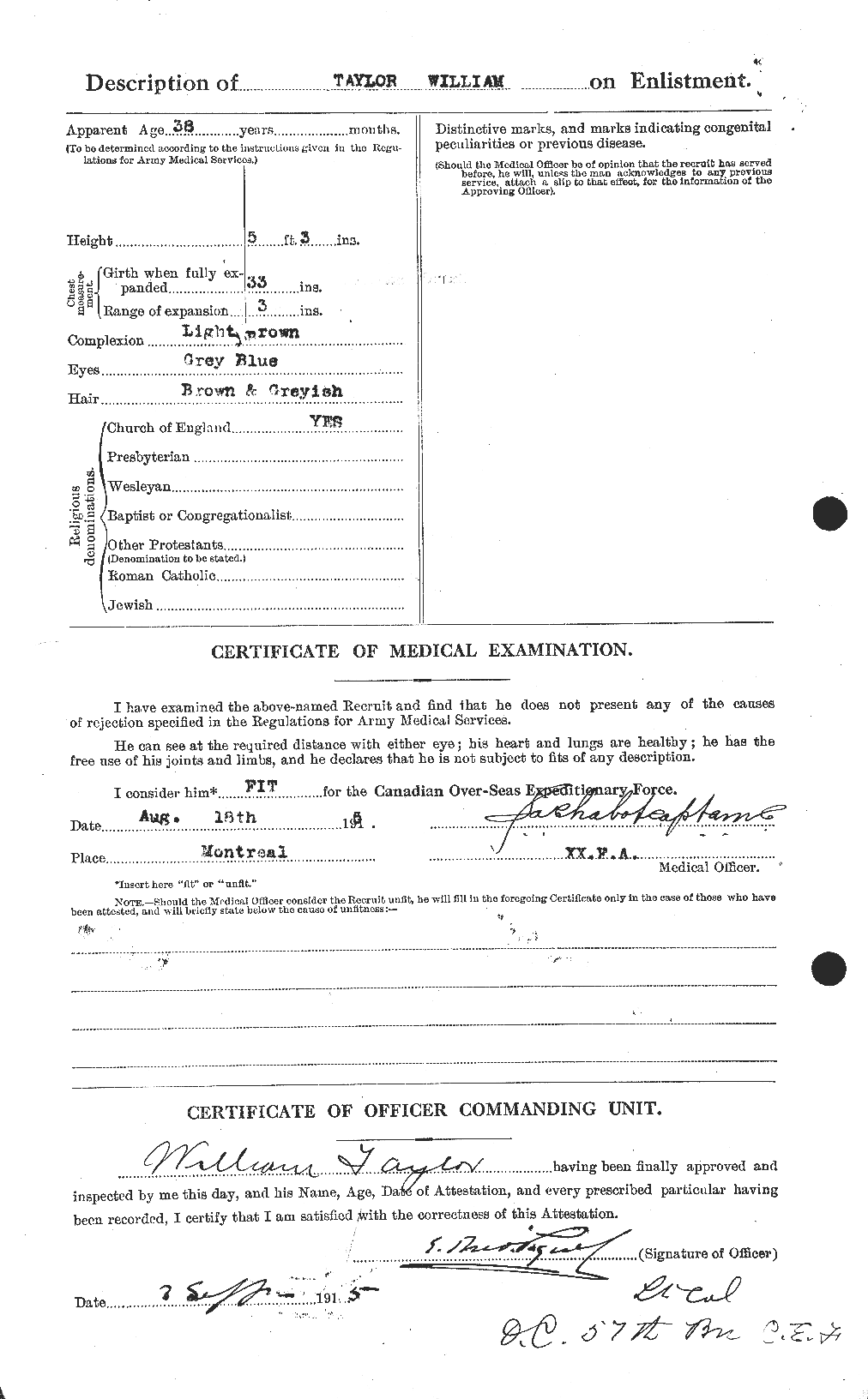 Personnel Records of the First World War - CEF 628166b