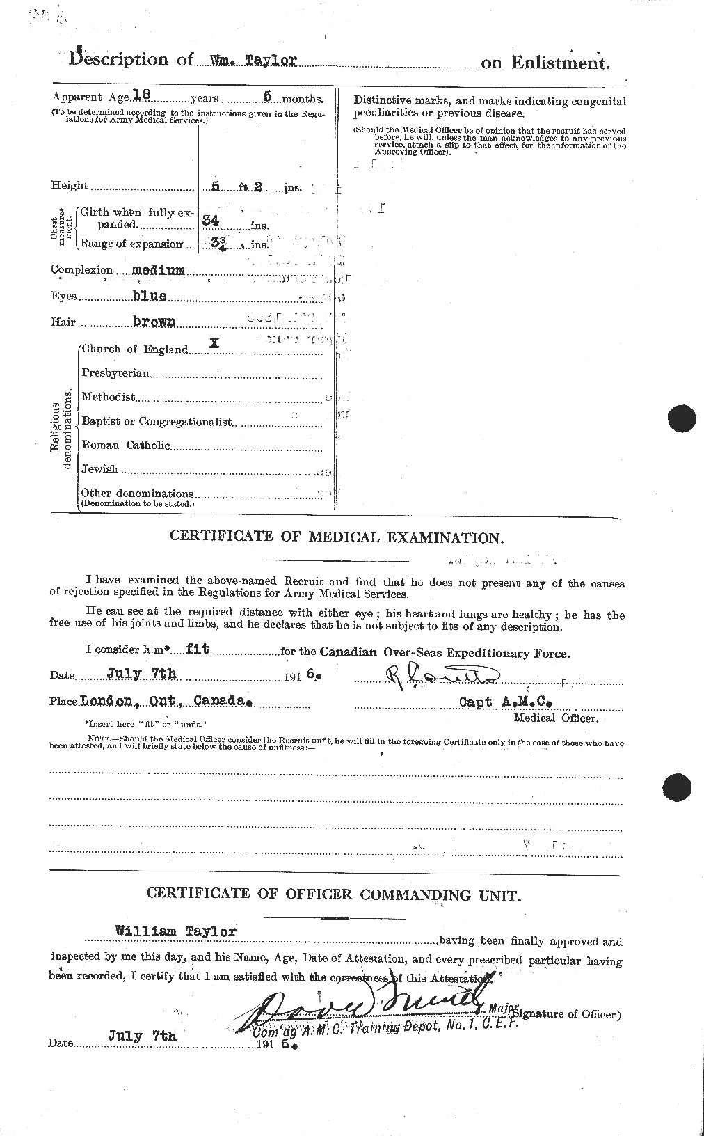 Personnel Records of the First World War - CEF 628177b