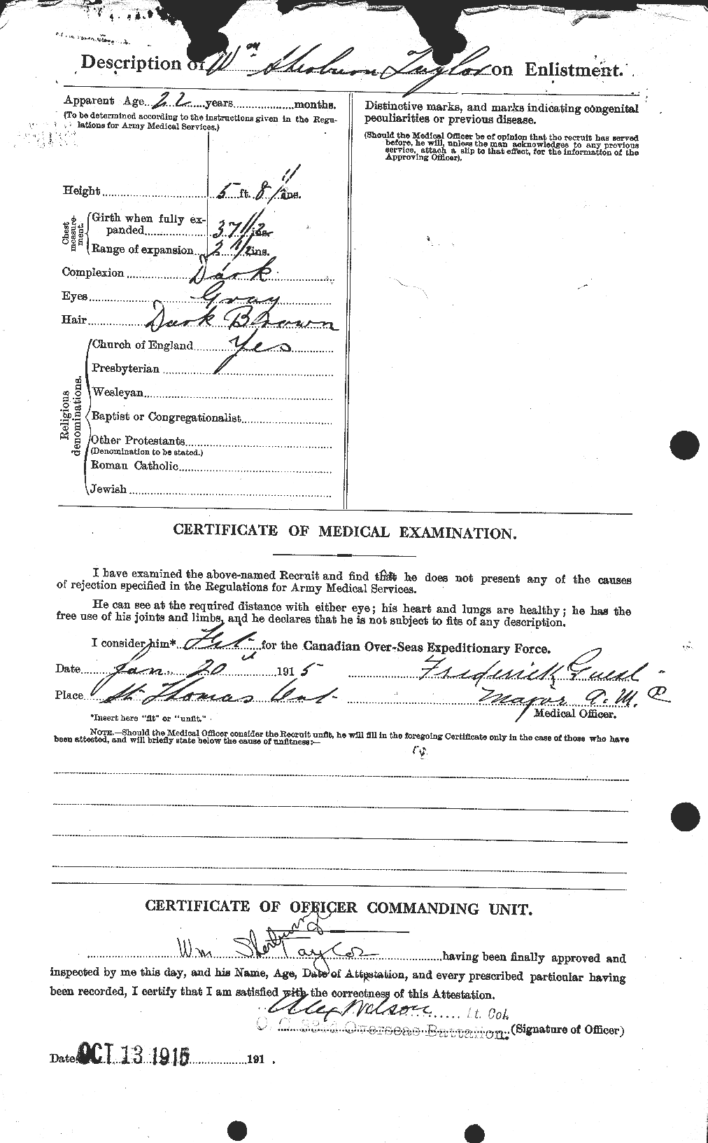 Personnel Records of the First World War - CEF 628347b
