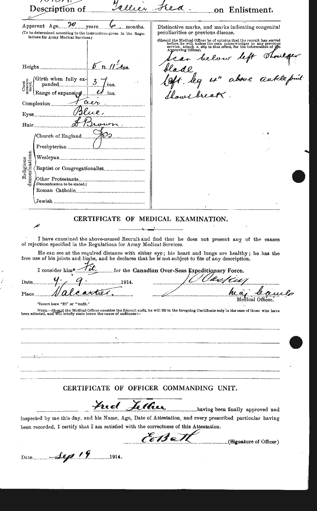 Personnel Records of the First World War - CEF 628976b