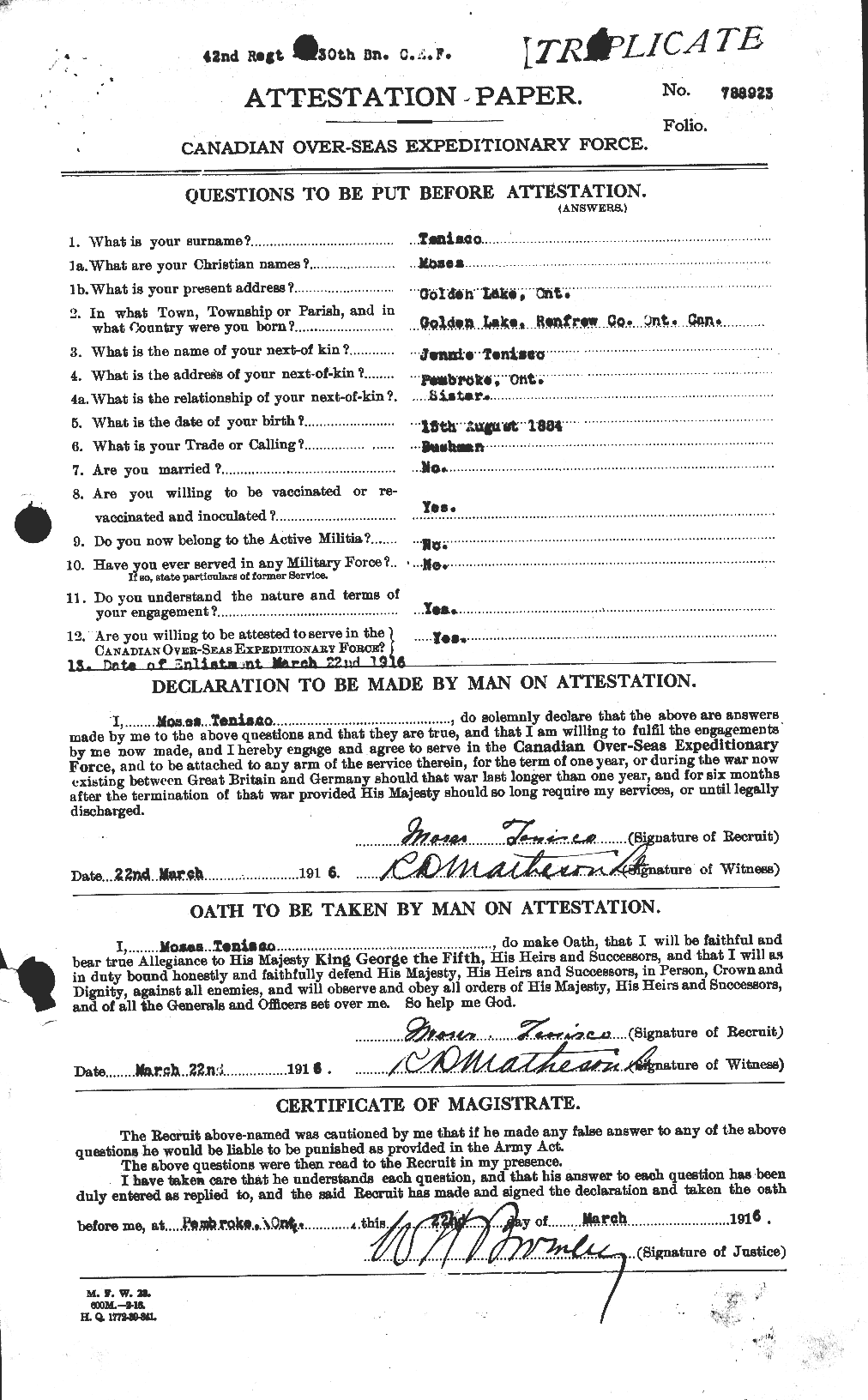 Personnel Records of the First World War - CEF 629380a