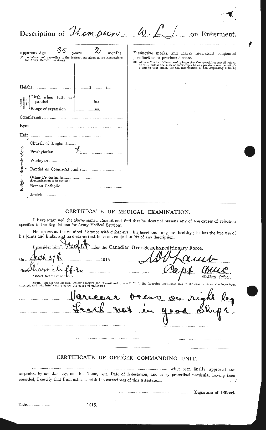 Personnel Records of the First World War - CEF 631053b