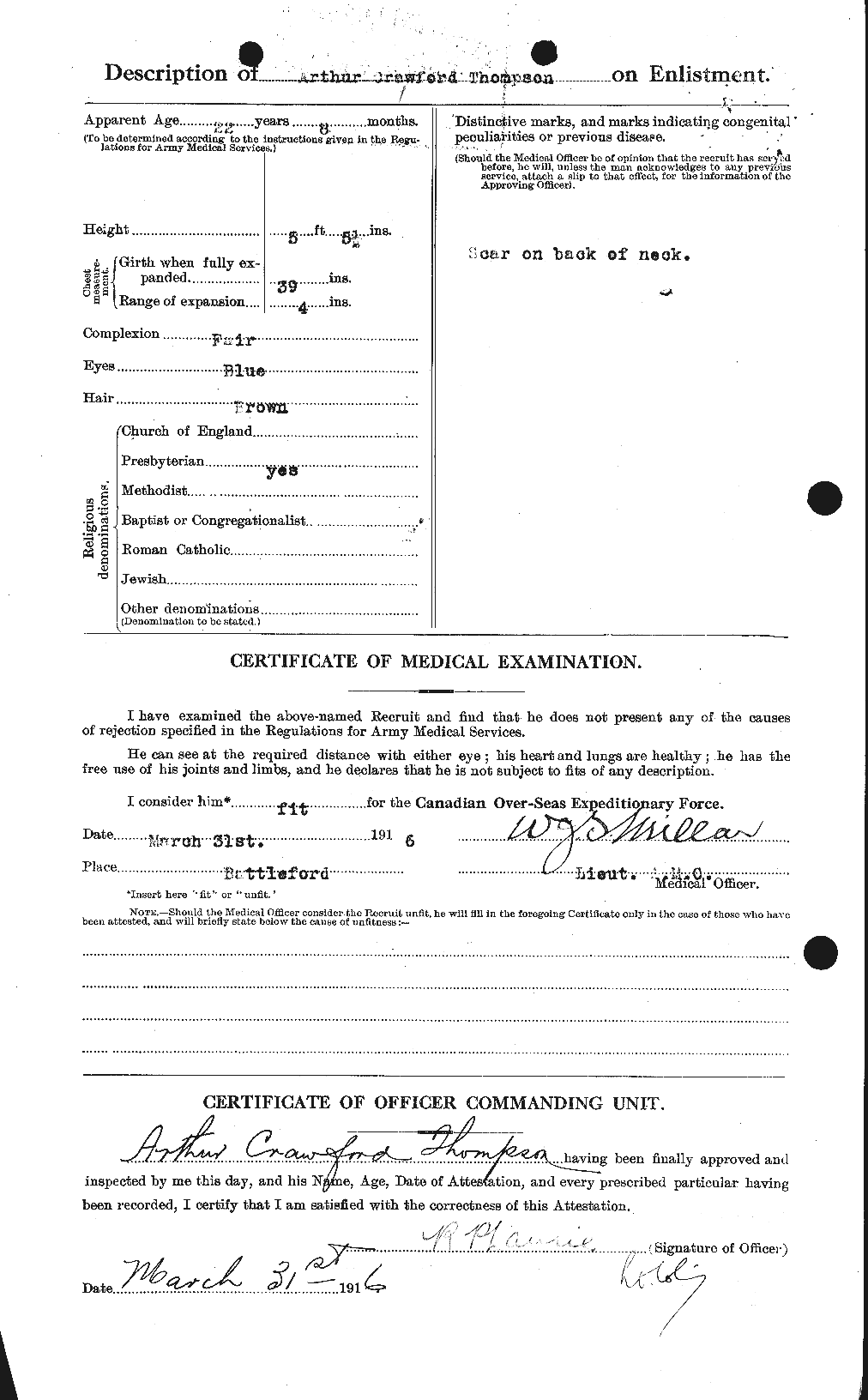 Personnel Records of the First World War - CEF 632269b
