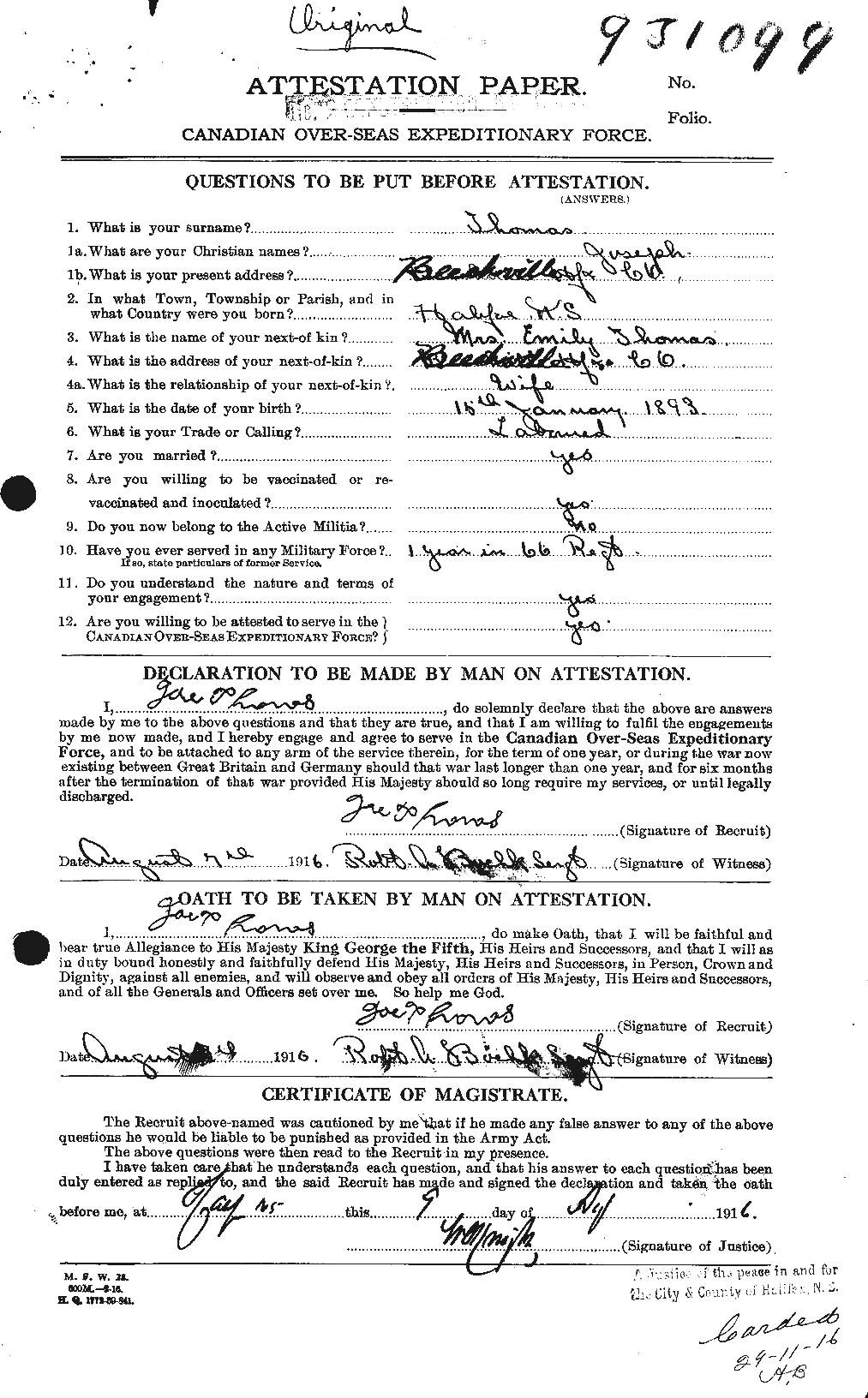 Personnel Records of the First World War - CEF 632479a