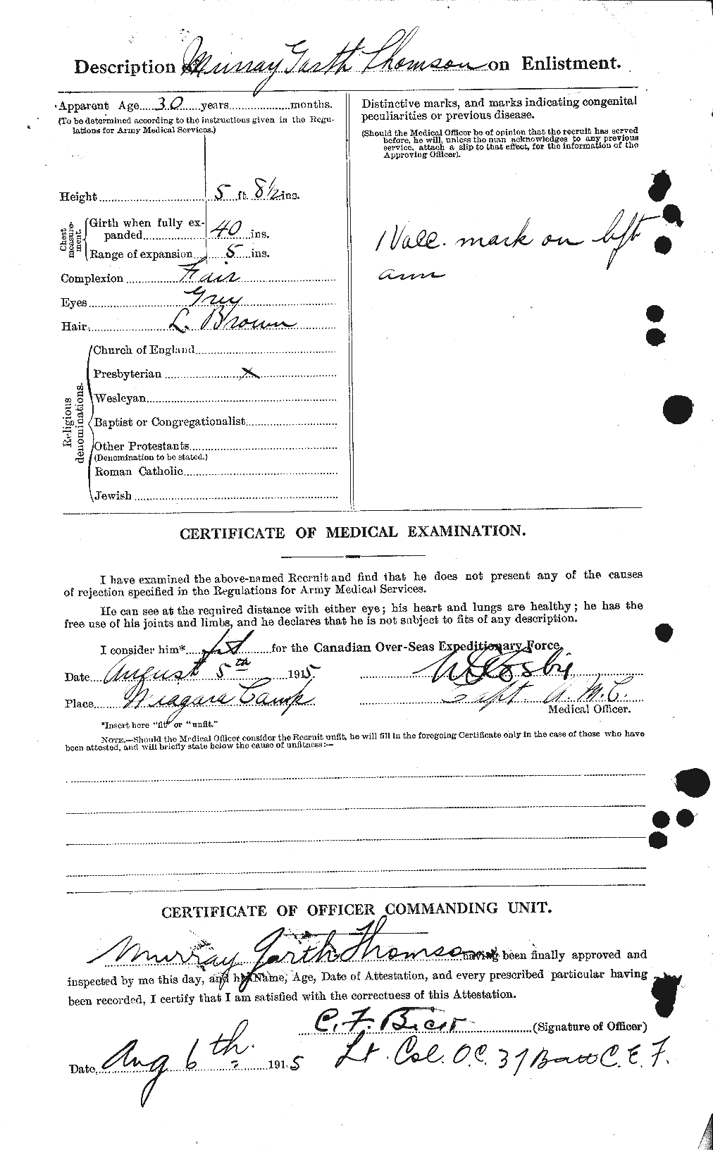 Personnel Records of the First World War - CEF 633460b