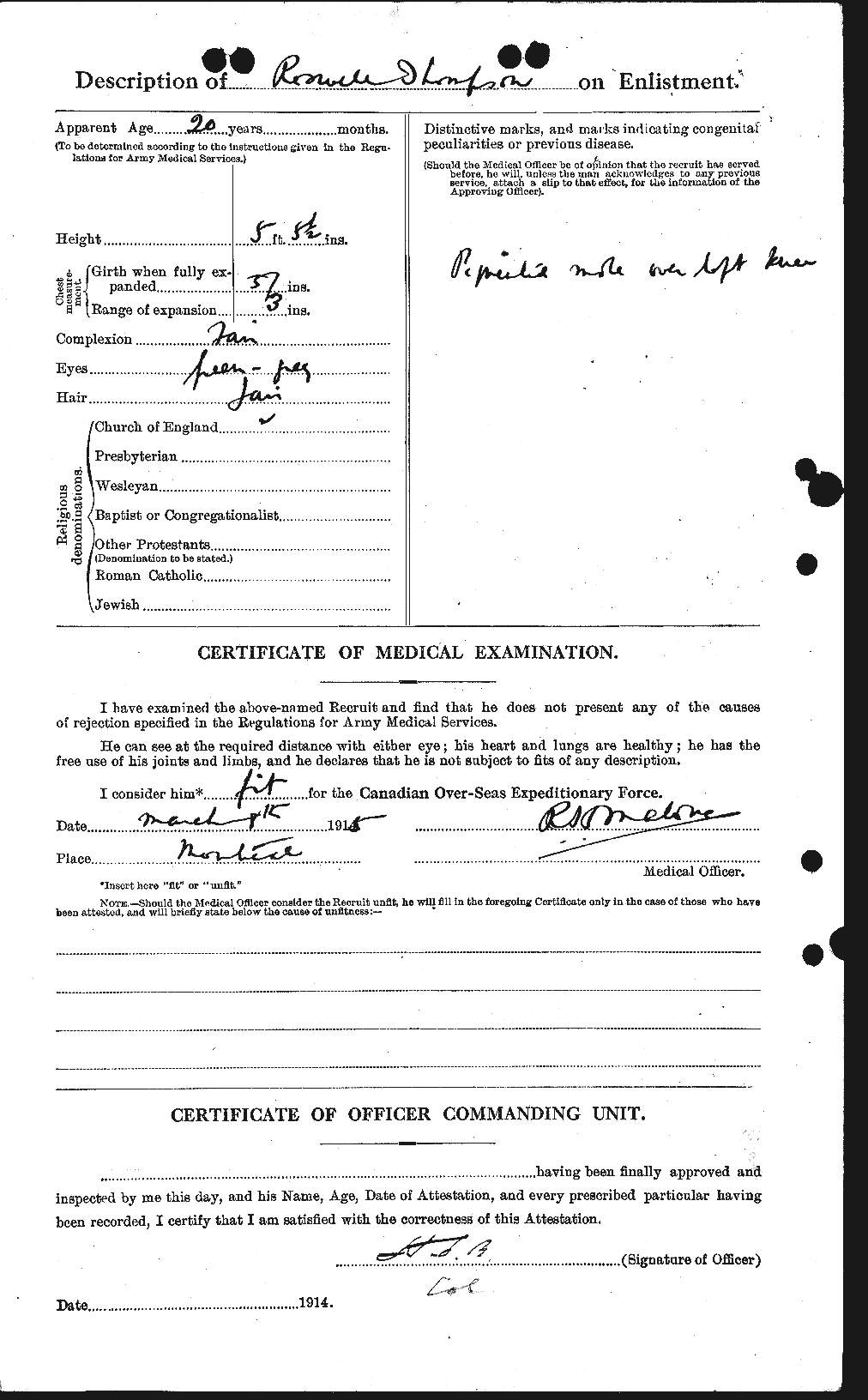 Personnel Records of the First World War - CEF 633533b