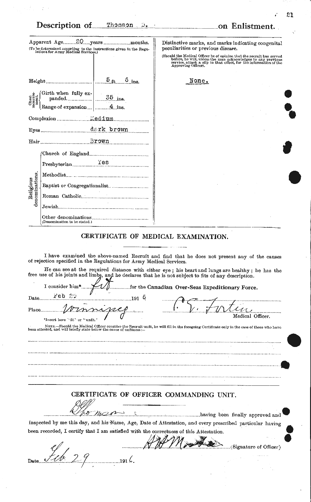 Personnel Records of the First World War - CEF 633617b