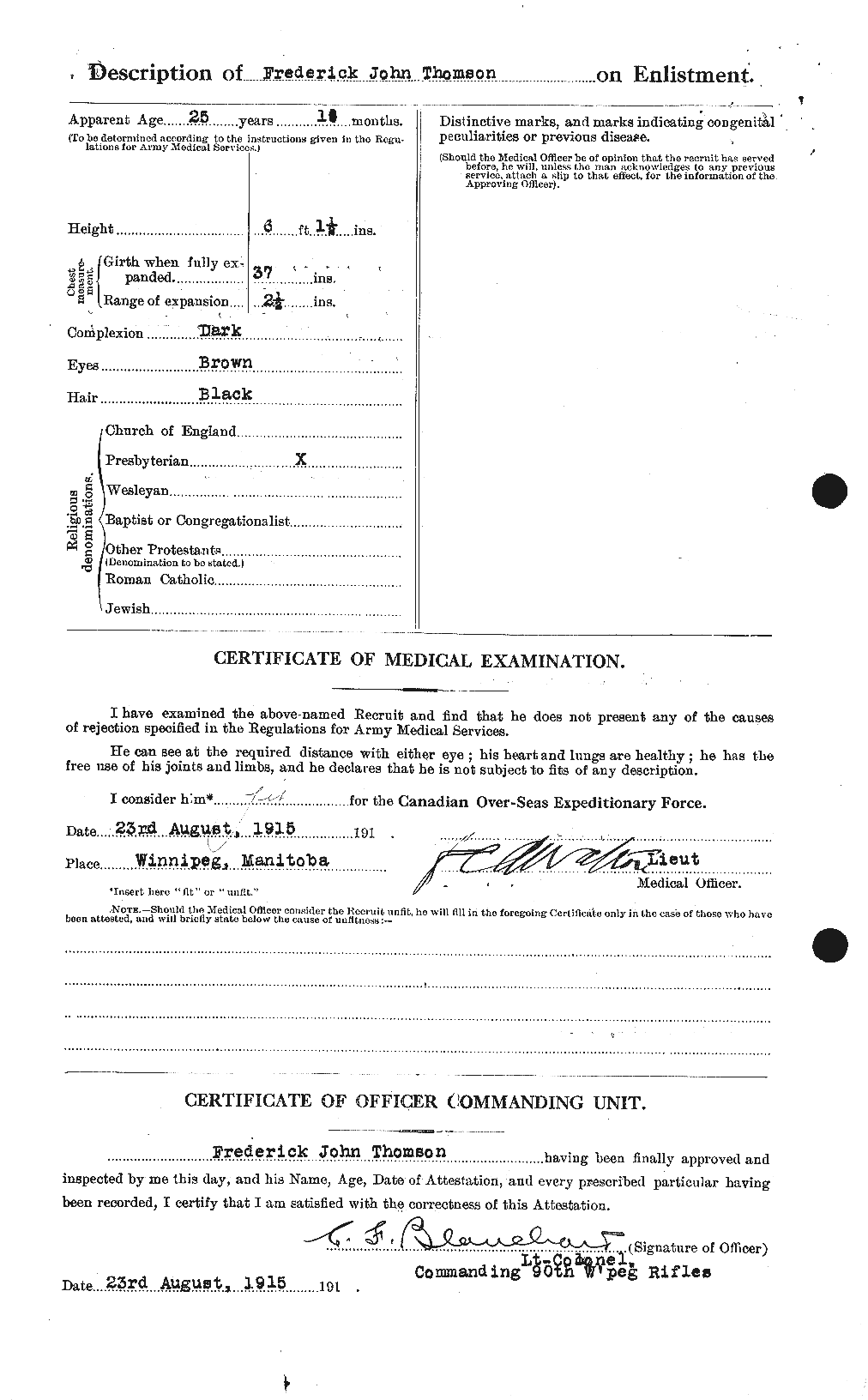 Personnel Records of the First World War - CEF 633681b