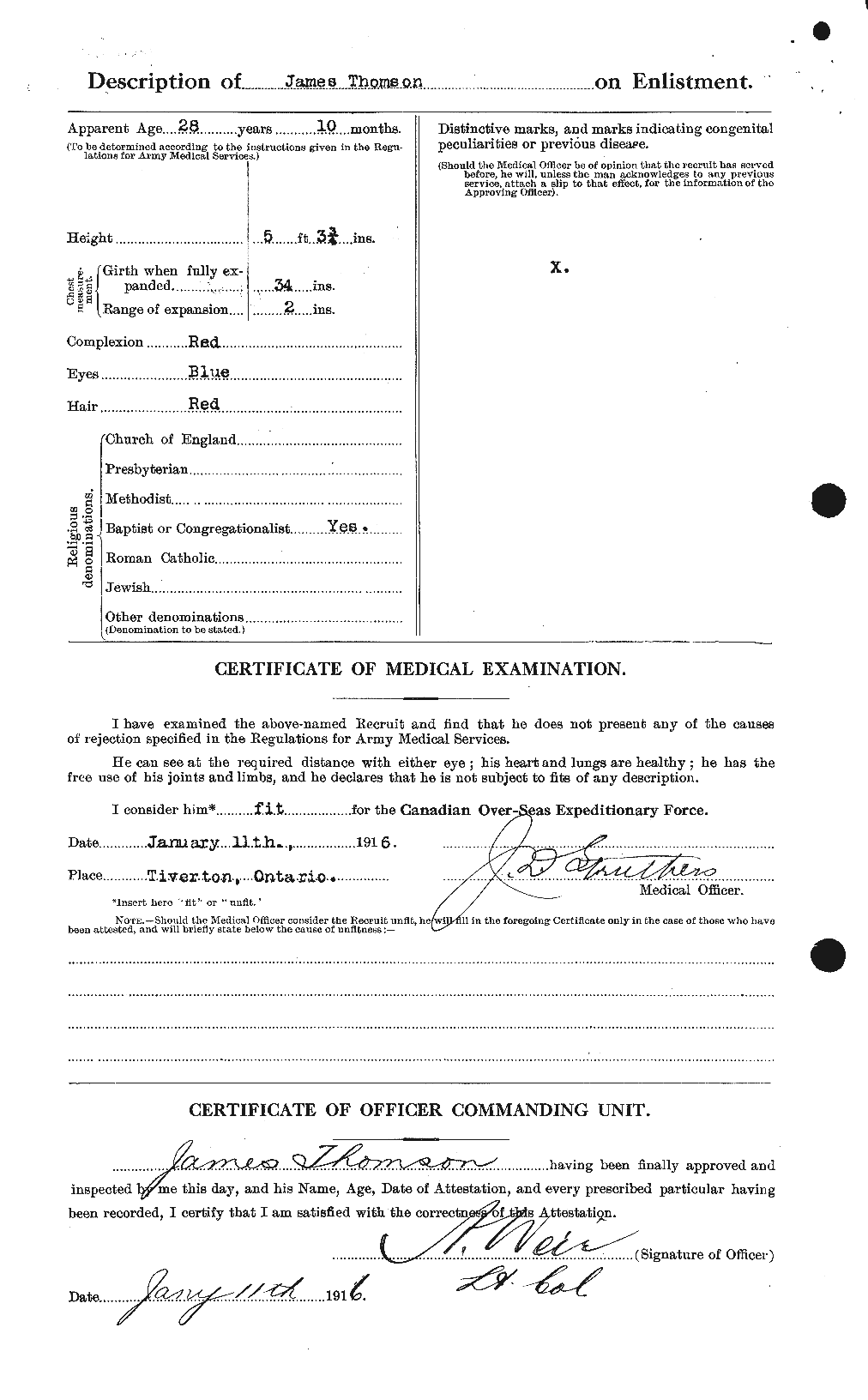 Personnel Records of the First World War - CEF 633799b