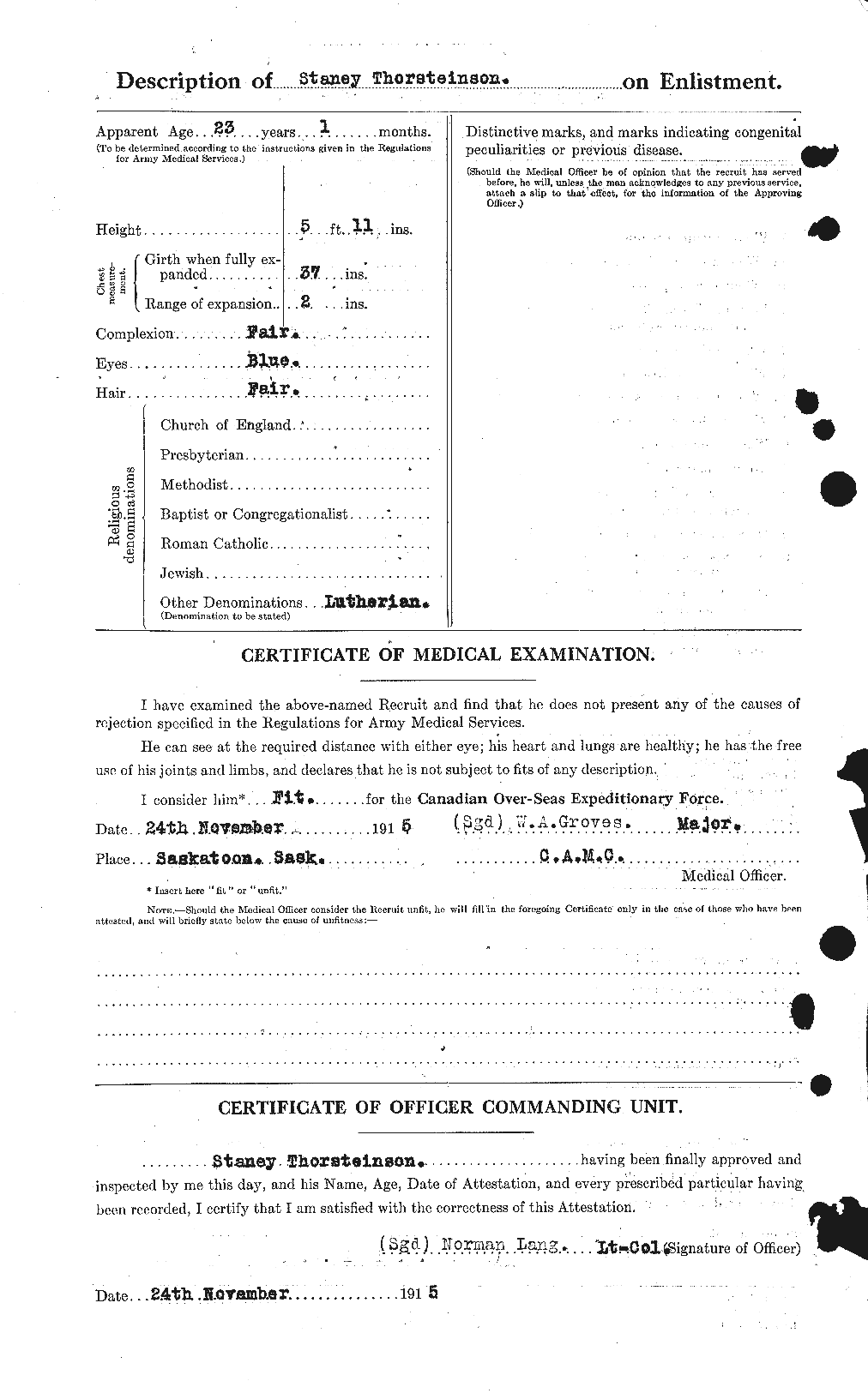 Dossiers du Personnel de la Première Guerre mondiale - CEC 633867b