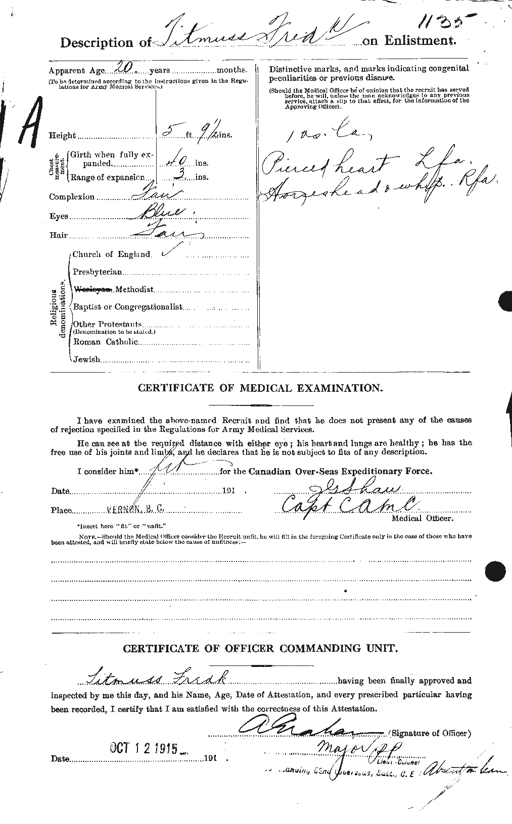 Personnel Records of the First World War - CEF 634911b