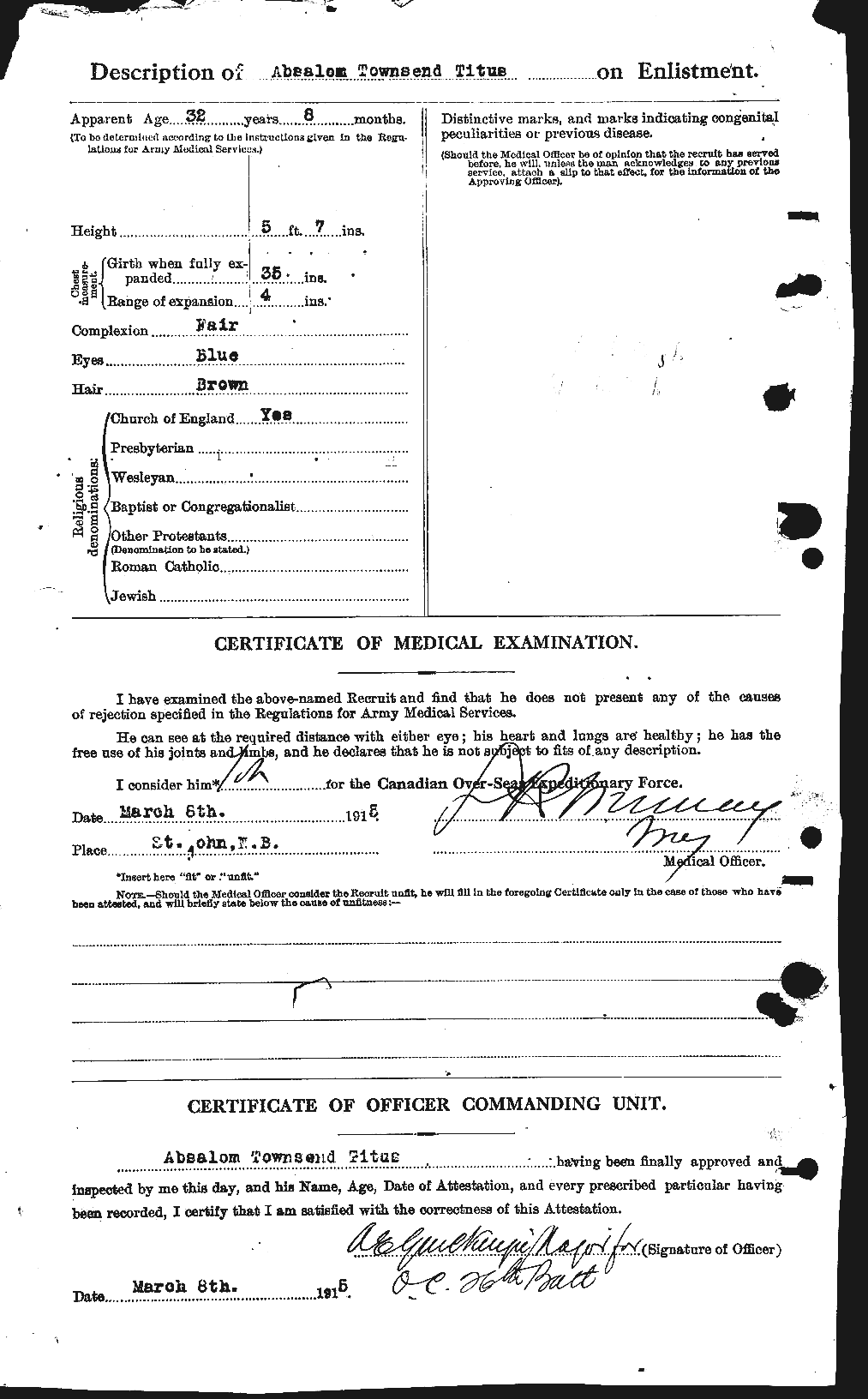 Personnel Records of the First World War - CEF 634947b