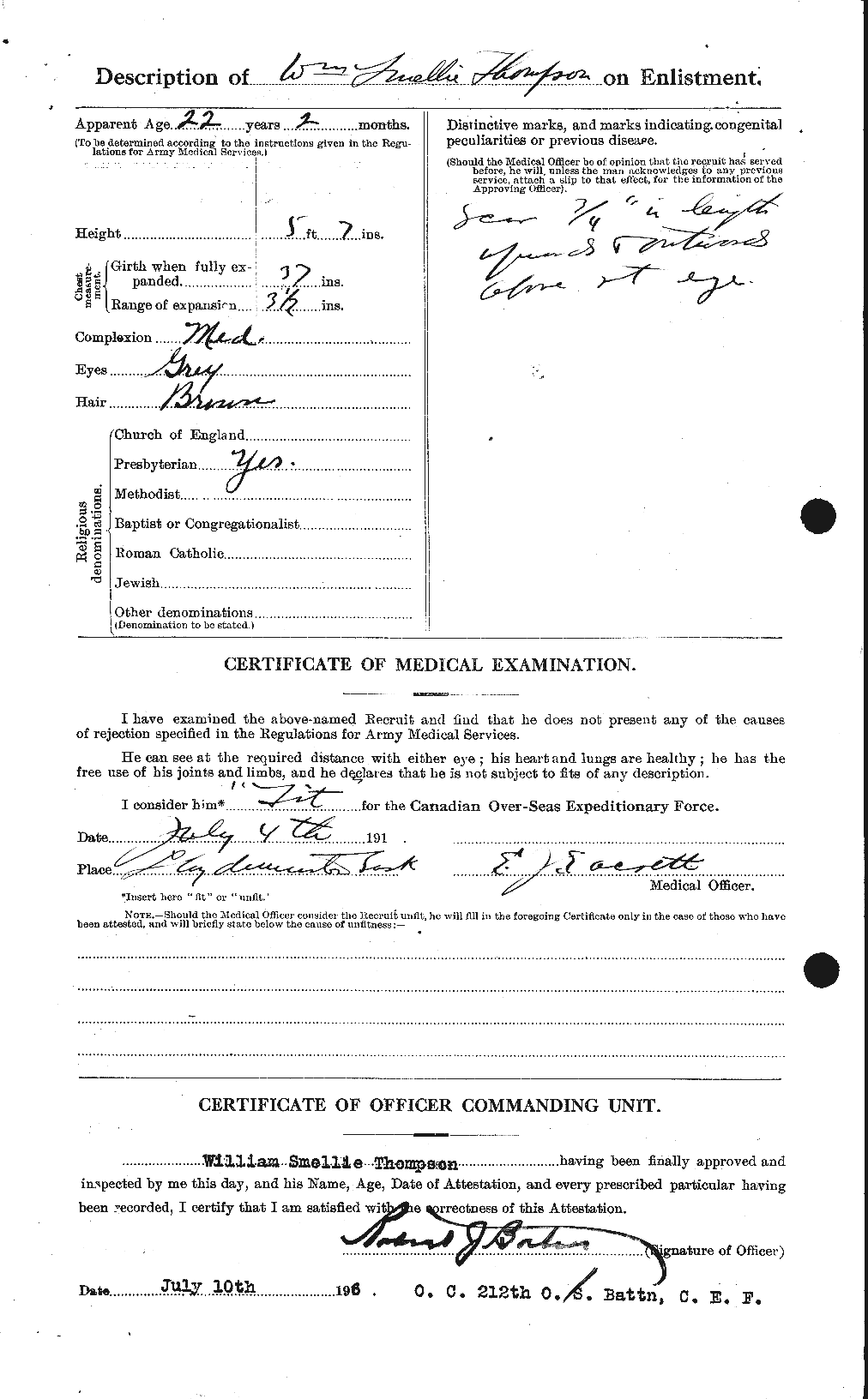Personnel Records of the First World War - CEF 635652b
