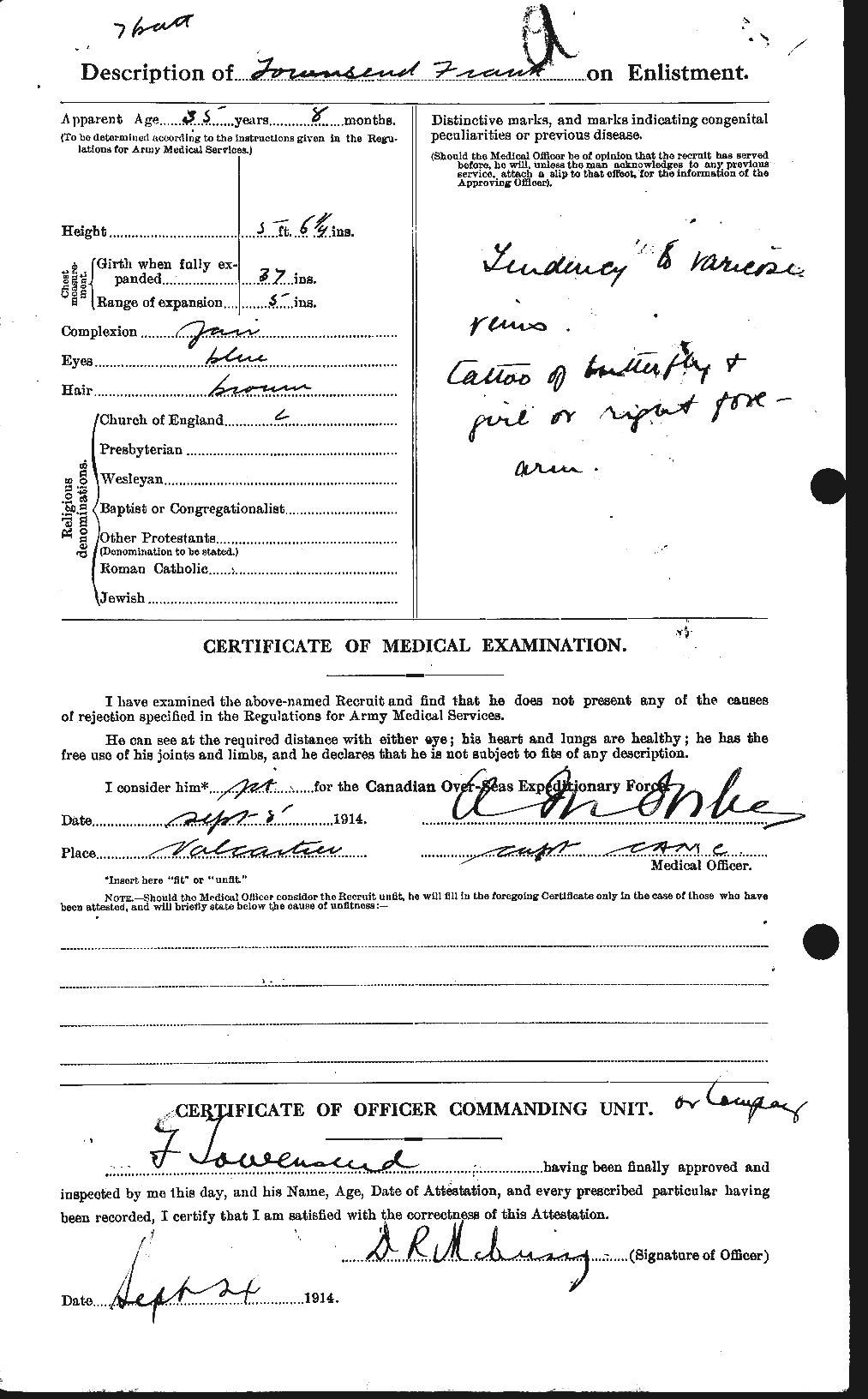 Personnel Records of the First World War - CEF 636420b