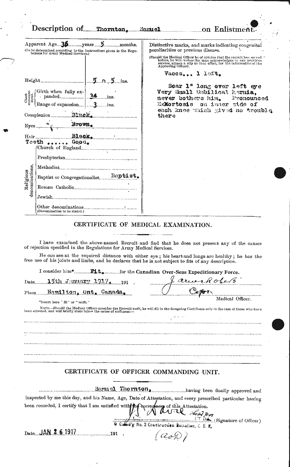 Dossiers du Personnel de la Première Guerre mondiale - CEC 636886b