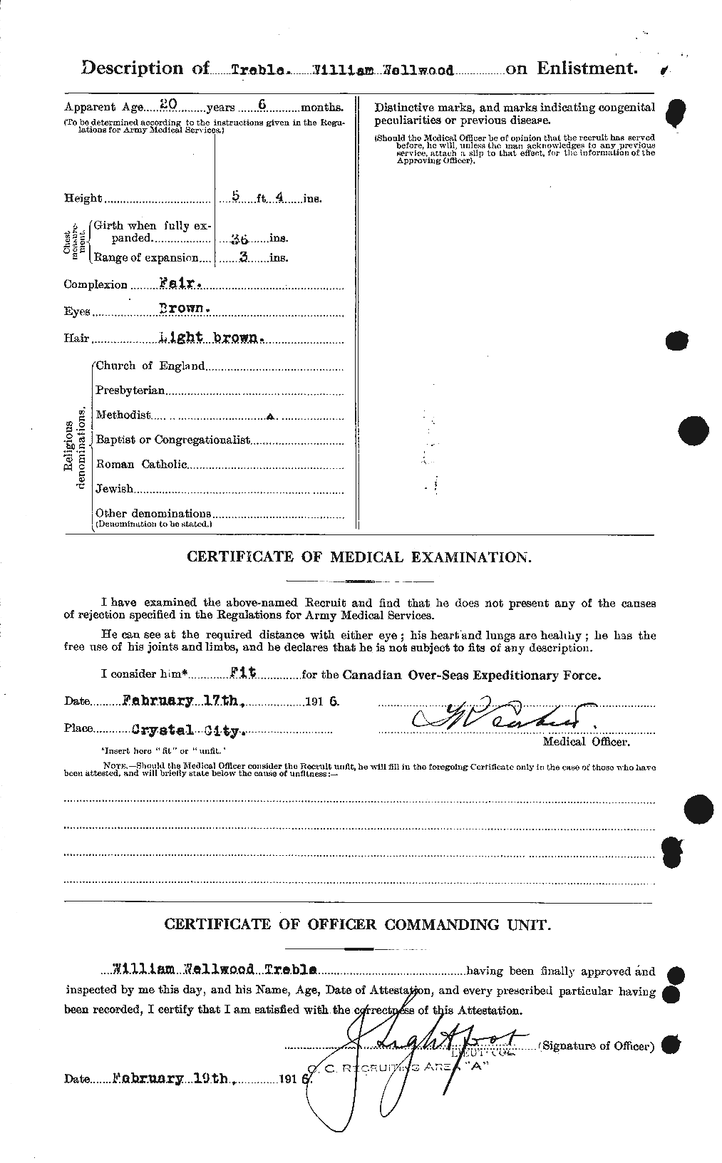 Personnel Records of the First World War - CEF 637371b
