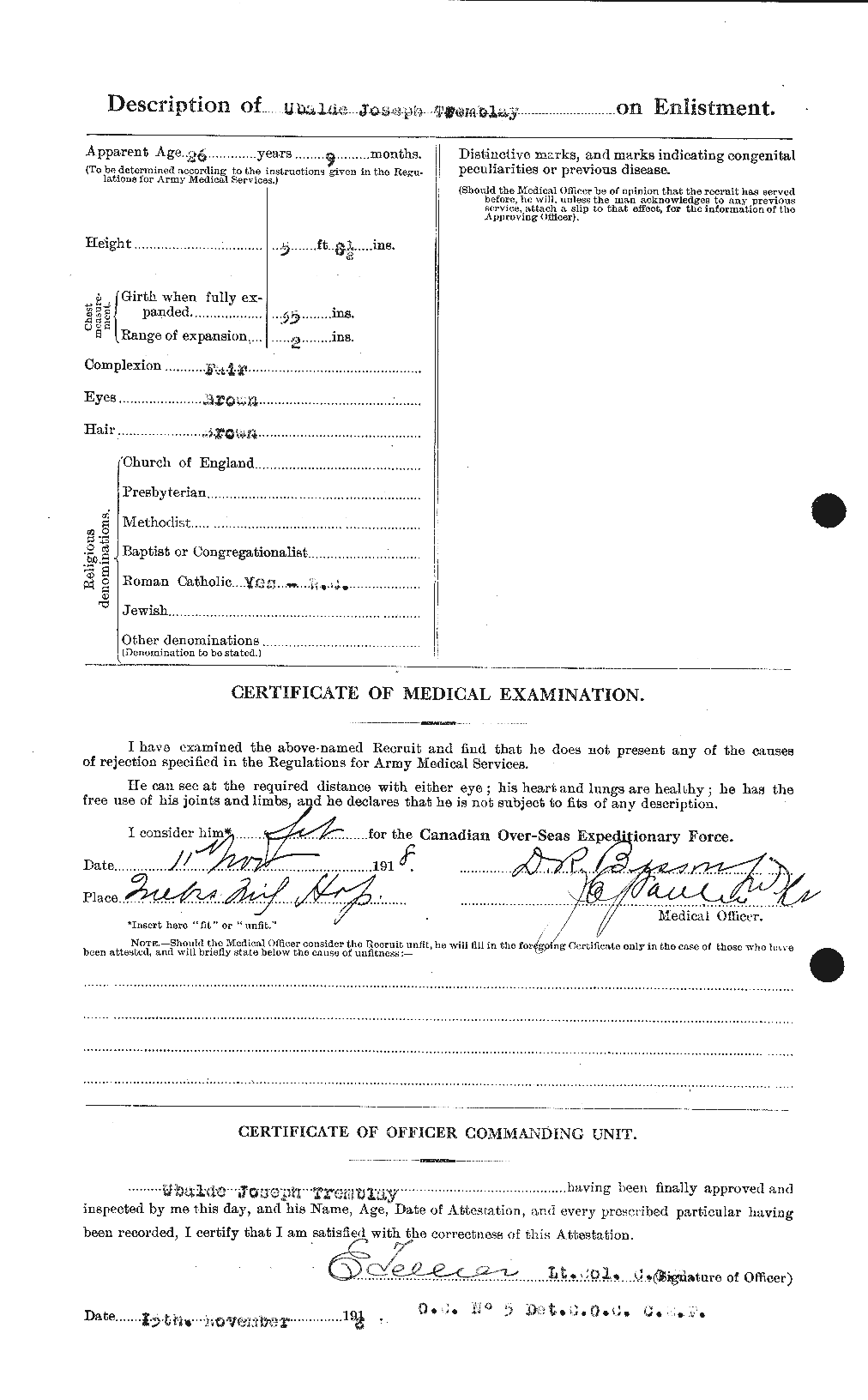 Personnel Records of the First World War - CEF 638328b