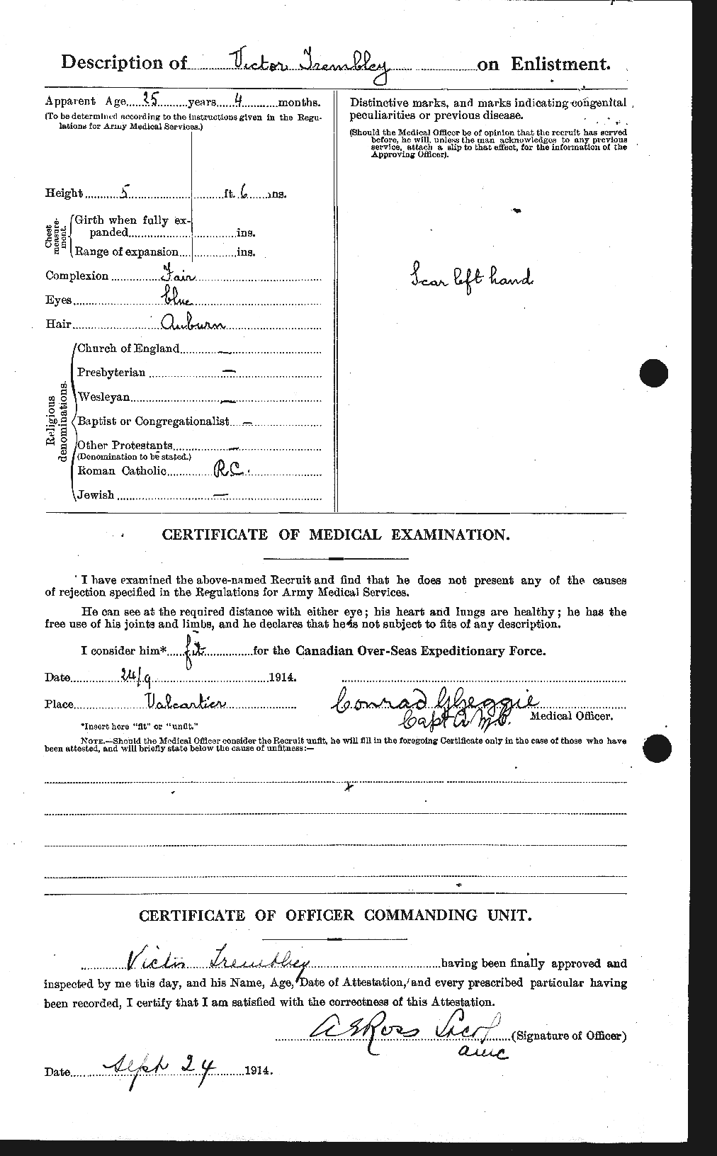 Personnel Records of the First World War - CEF 638331b