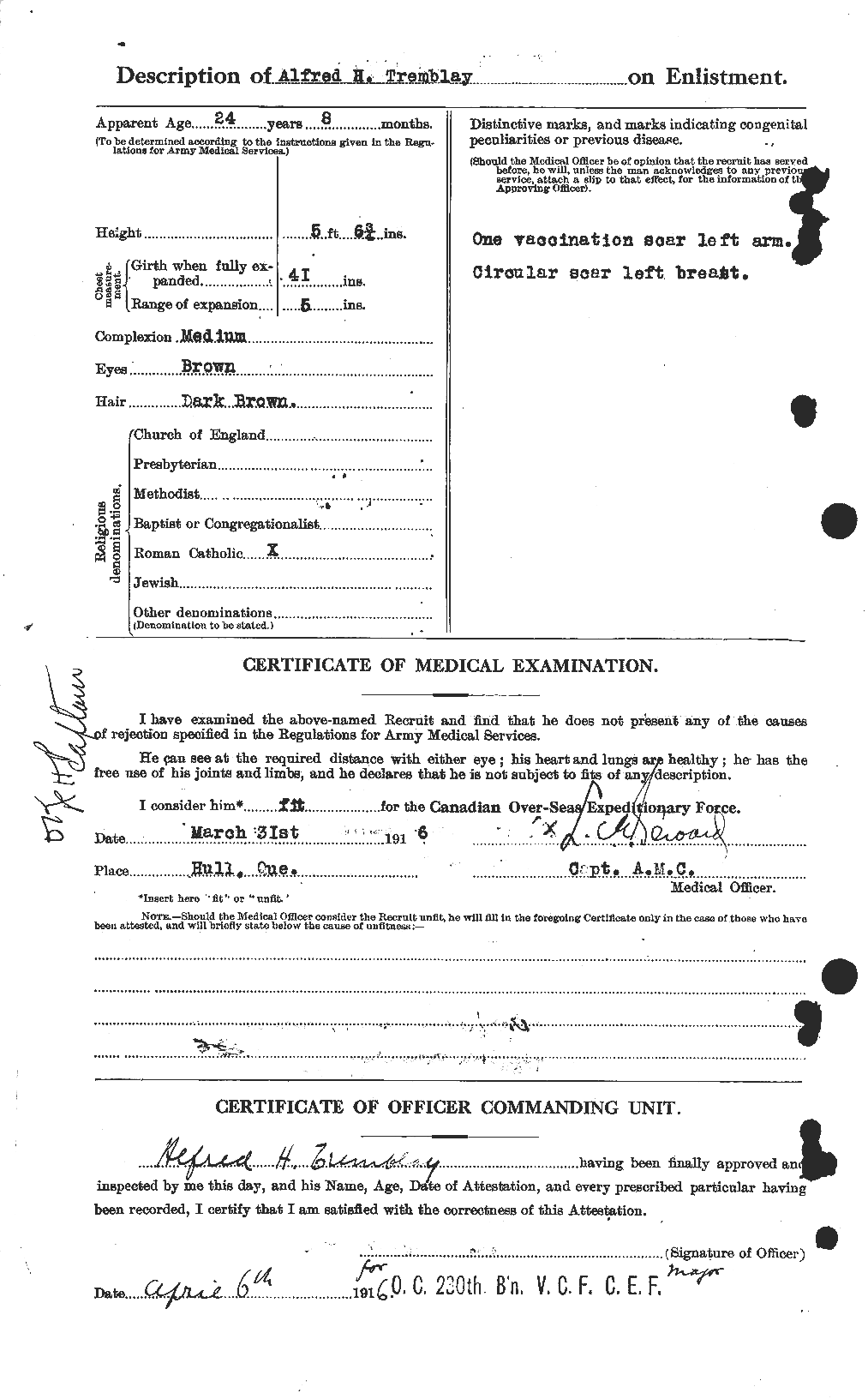Personnel Records of the First World War - CEF 638926b