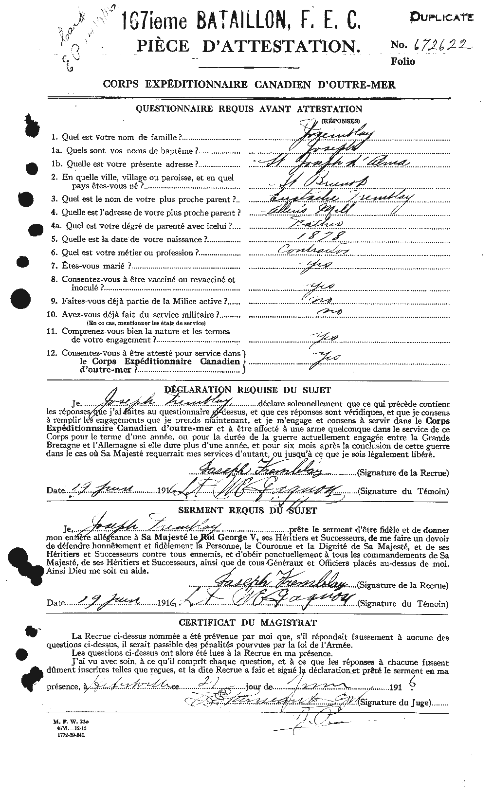 Personnel Records of the First World War - CEF 639130a