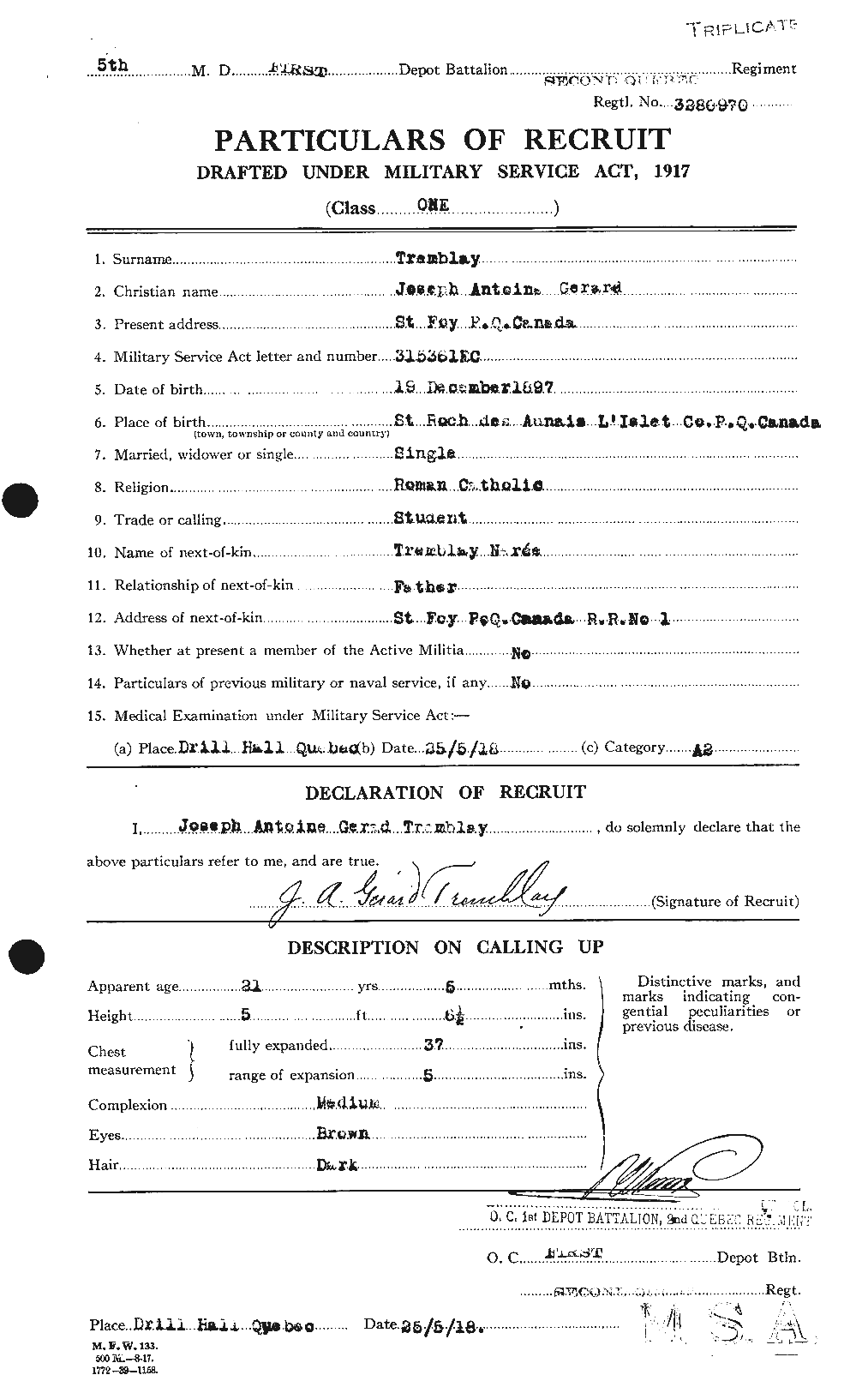 Personnel Records of the First World War - CEF 639141a